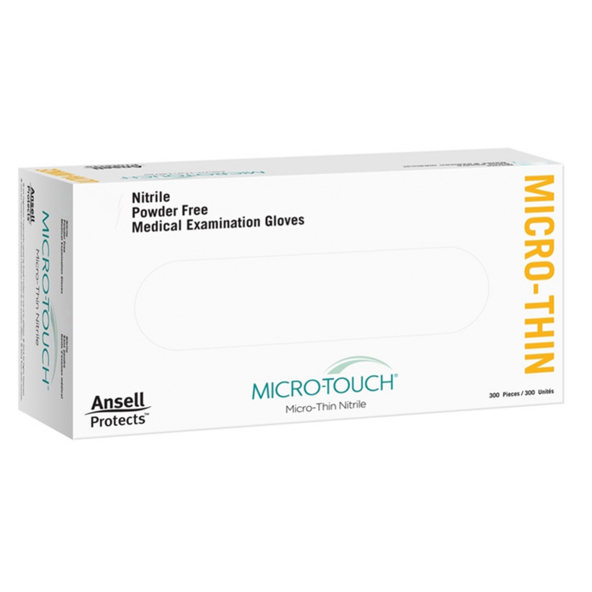 Ansell 6034313 - Micro-Touch® Micro-Thin Nitrile Exam Glove, Large, Blue - 300/Box, 3000/Case