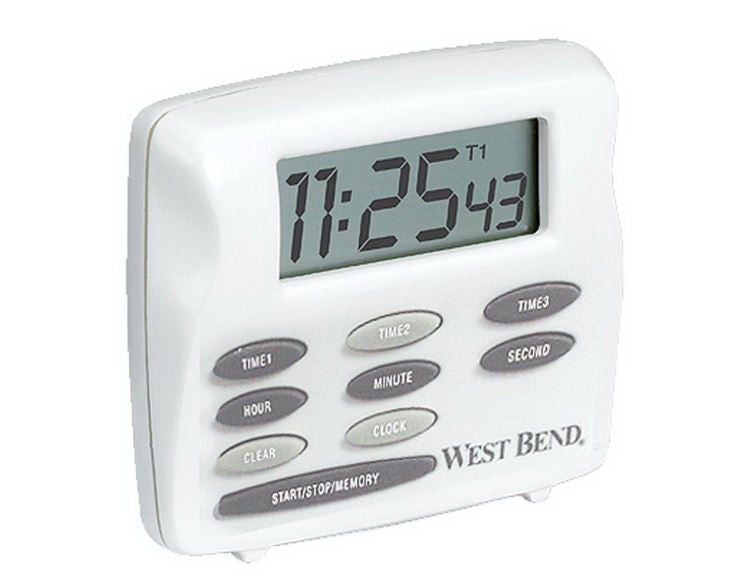 Alimed - 2970002451 Multi-Task Timer Clock 3/4 X 2-1/2 X 2-1/2 Inch LCD Display Battery Powered