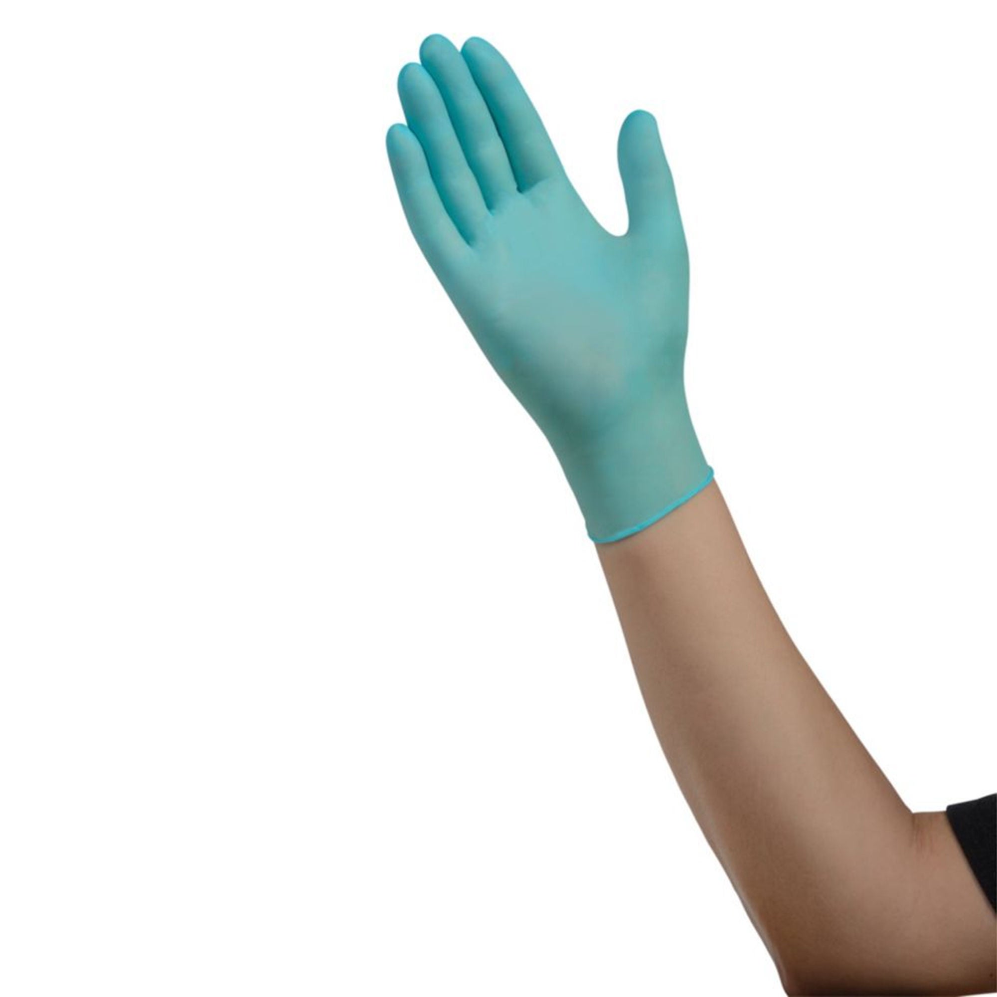 Cardinal - 8854NXSB Exam Glove ESTEEM™ Stretch X-Small 150 per Box NonSterile Nitrile Standard Cuff Length Textured Fingertips Teal Chemo Tested