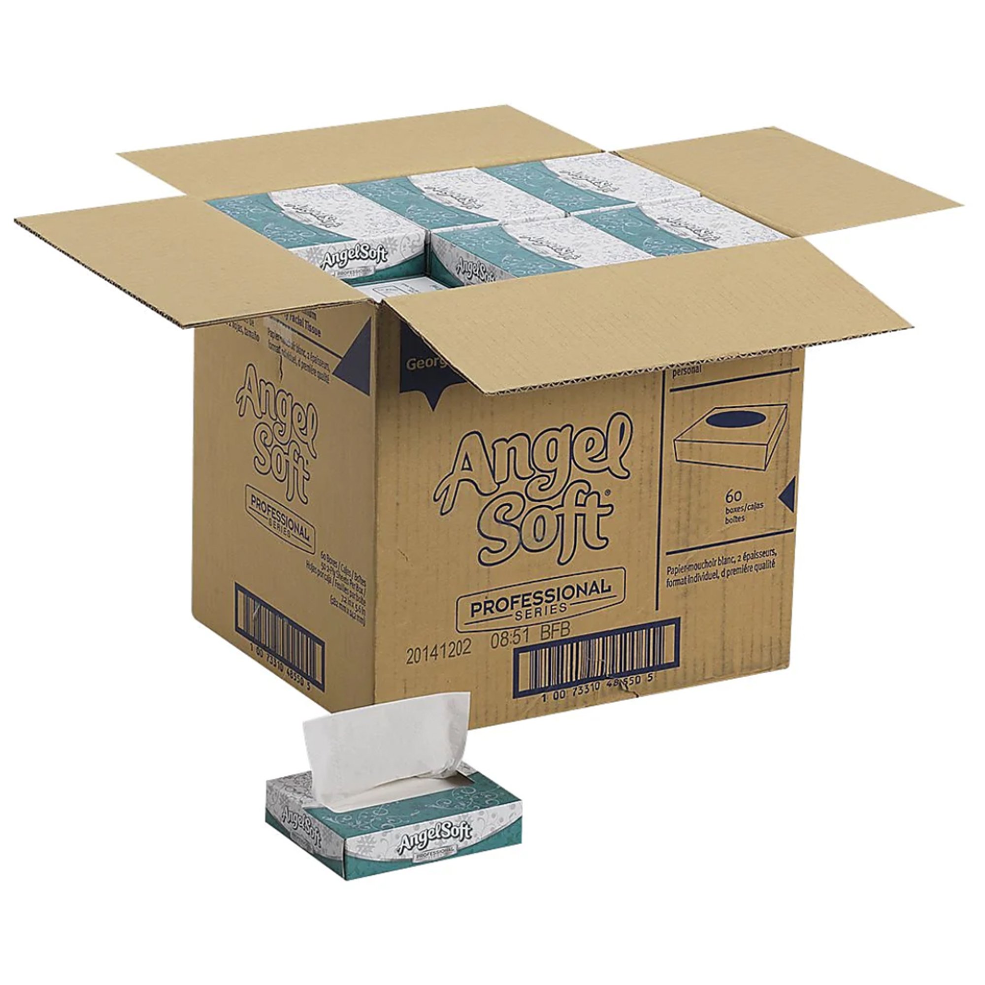 Georgia-Pacific Consumer Products LP 48550 - Angel Soft Professional Series® Facial Tissue - 50/Box, 3000/Case