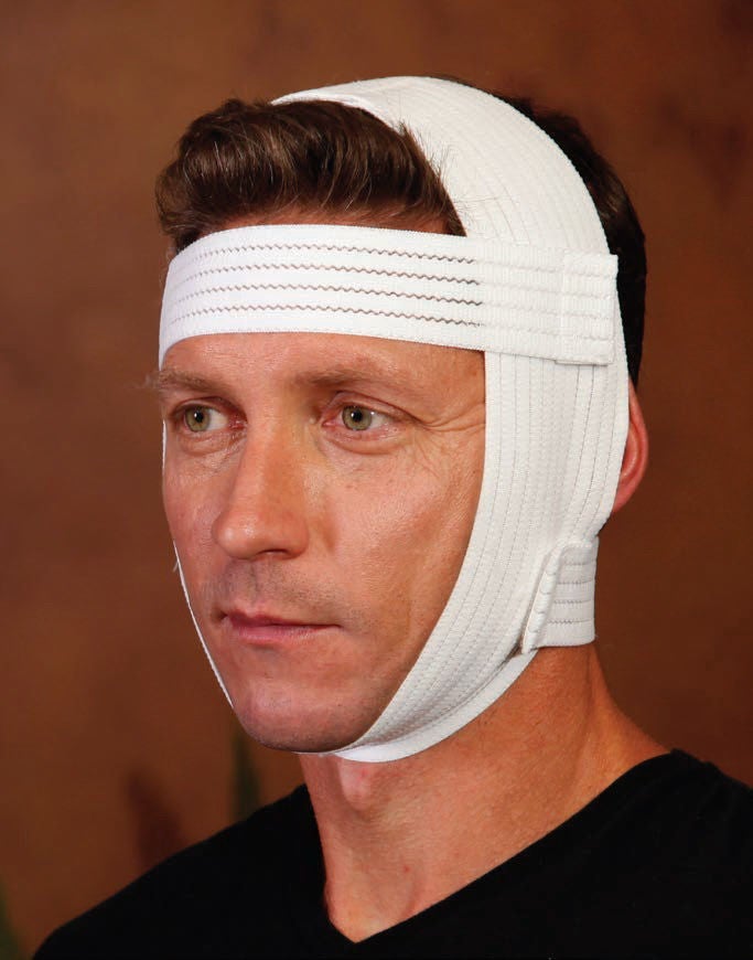Medico International - T-875-2 Facial Support Wrap One Size Fits Most Elastic White