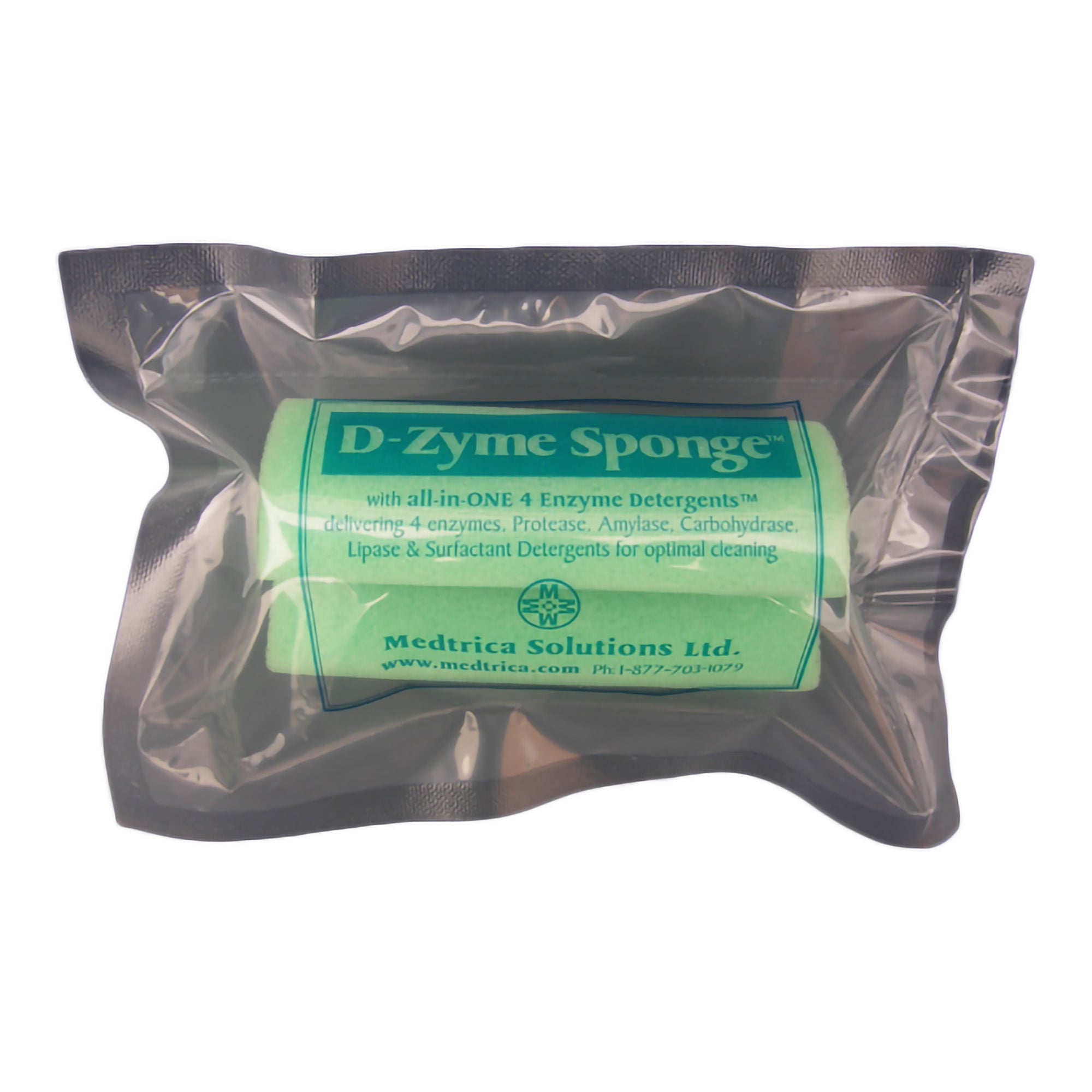Medtrica - ESW904104 Pre-Saturated Endoscope Sponge D-Zyme™ Tubular 57.2 mm Diameter