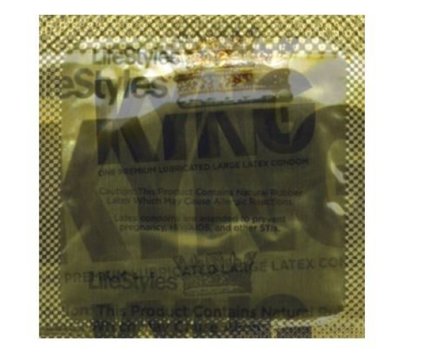 Total Access Group LFKY9800C8 - Lifestyles® Kyng Lubricated Latex Condom, Large - 1008/Case