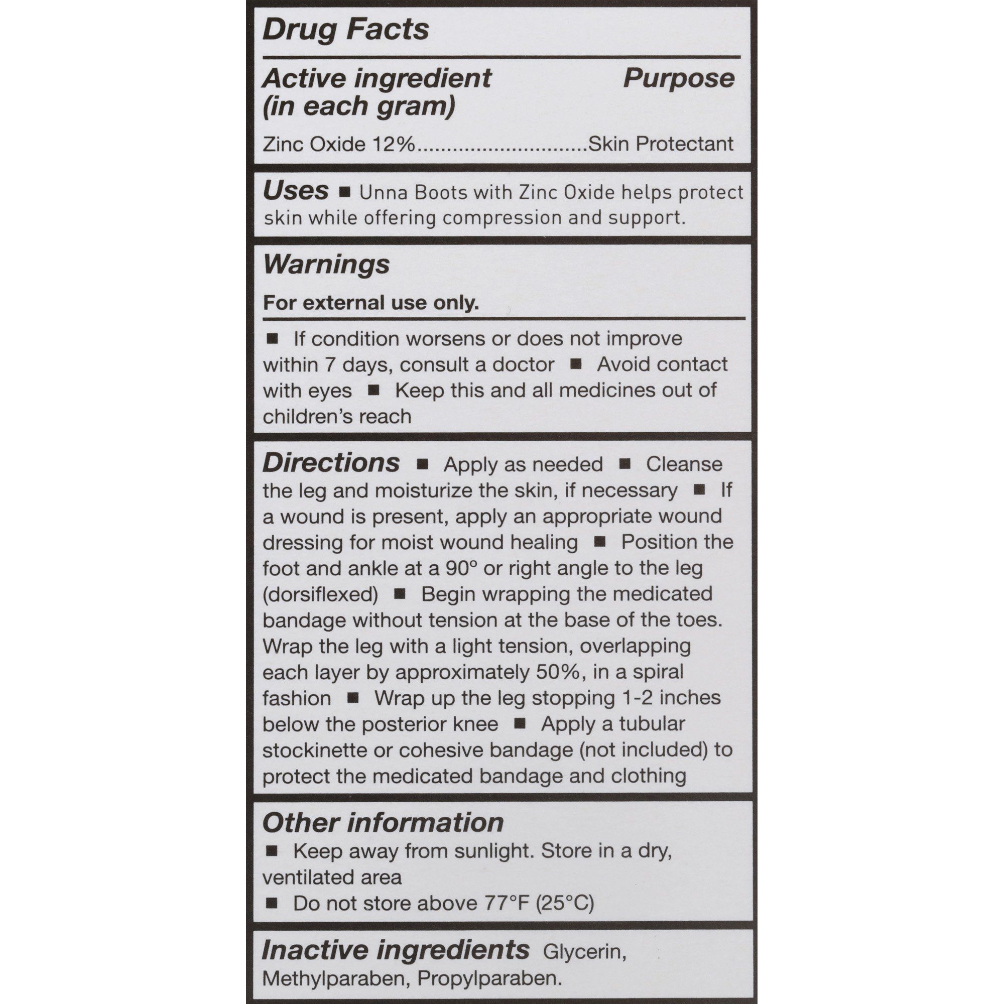 McKesson Brand - 2066 McKesson Unna Boot with Zinc Oxide