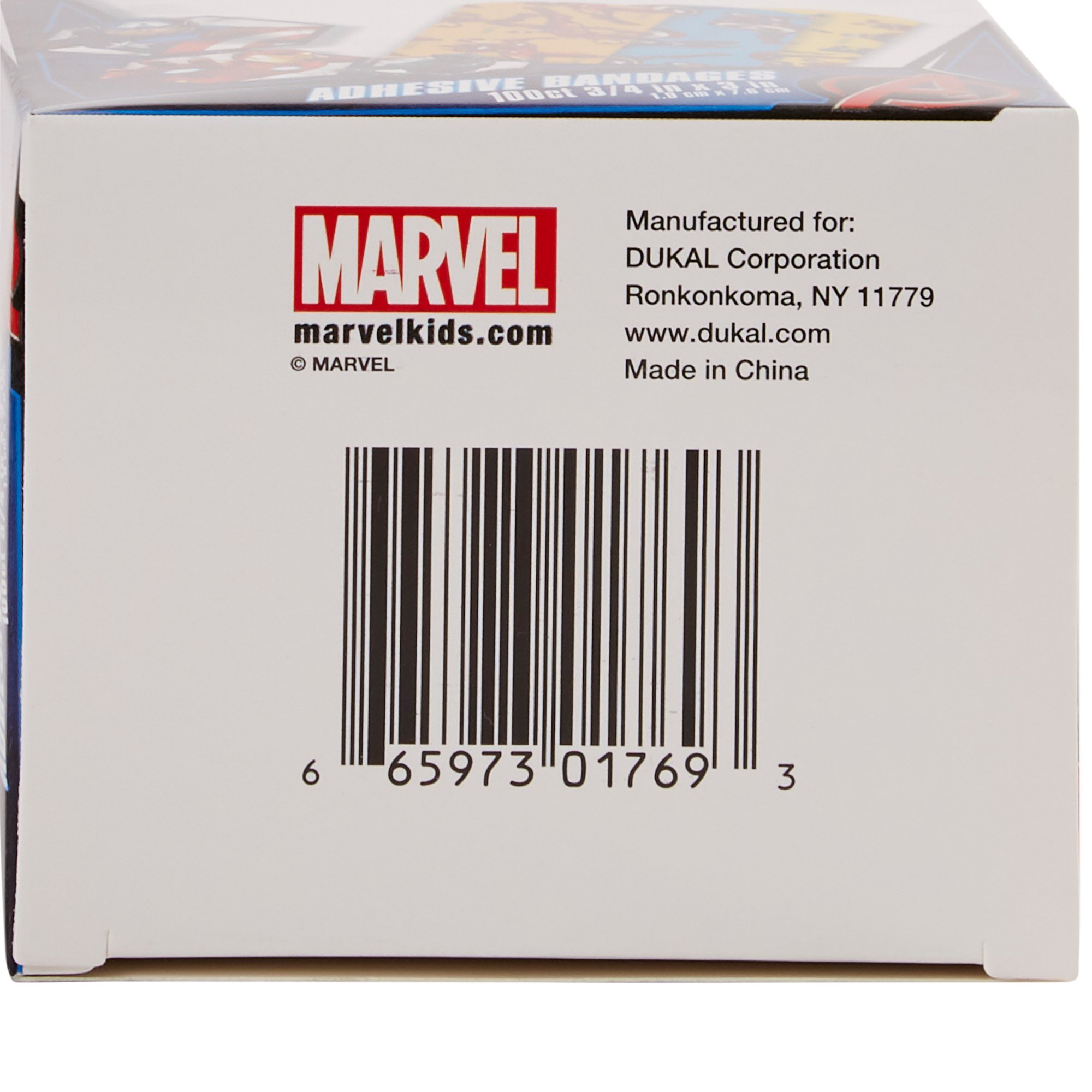 Dukal 1087837 - American® White Cross Stat Strip® Kid Design (Avengers) Adhesive Strips - 100/Box, 1200/Case