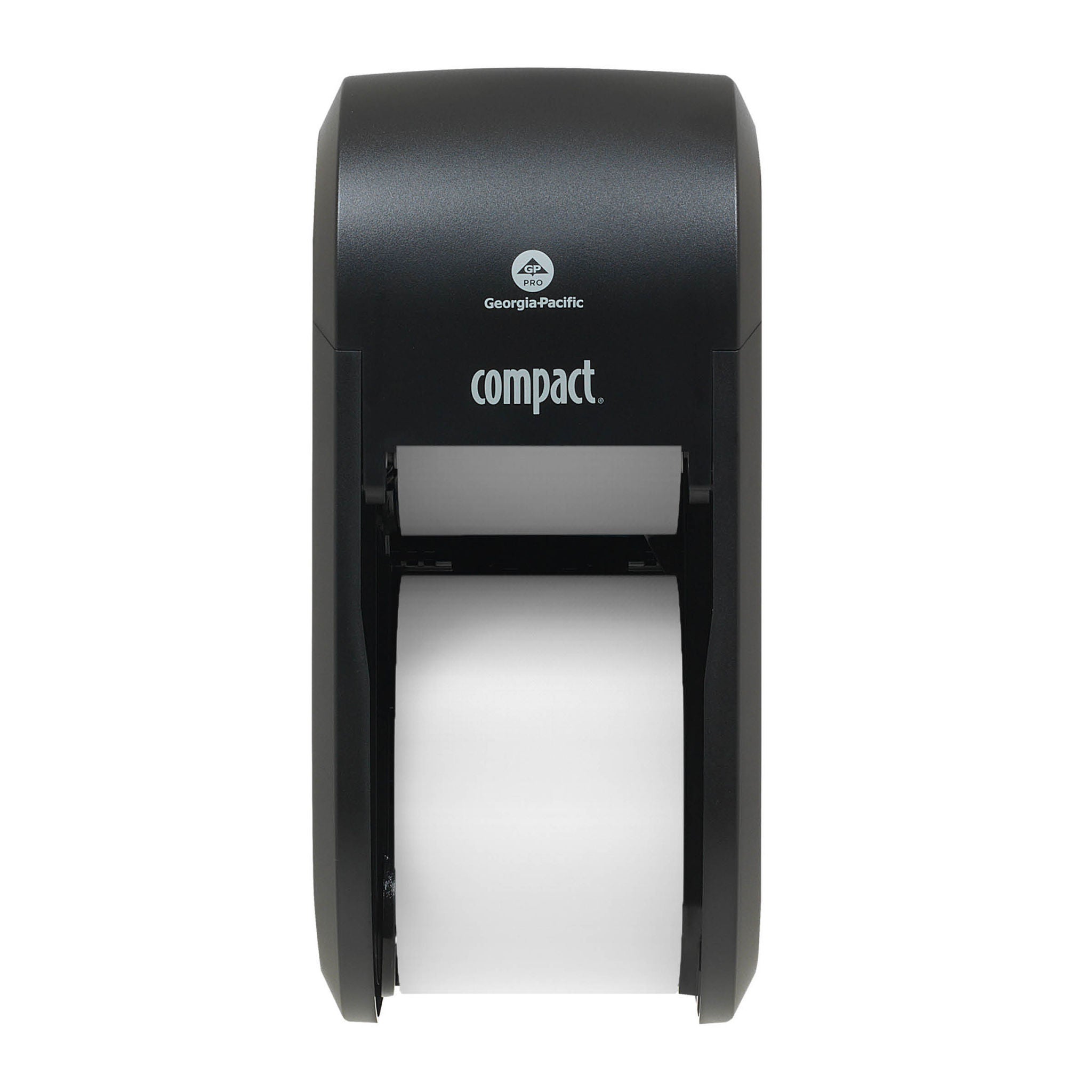 Georgia-Pacific Consumer Products LP - 56790A Toilet Tissue Dispenser Compact® Translucent Smoke Stainless Steel Manual 2 Rolls Vertical Mount
