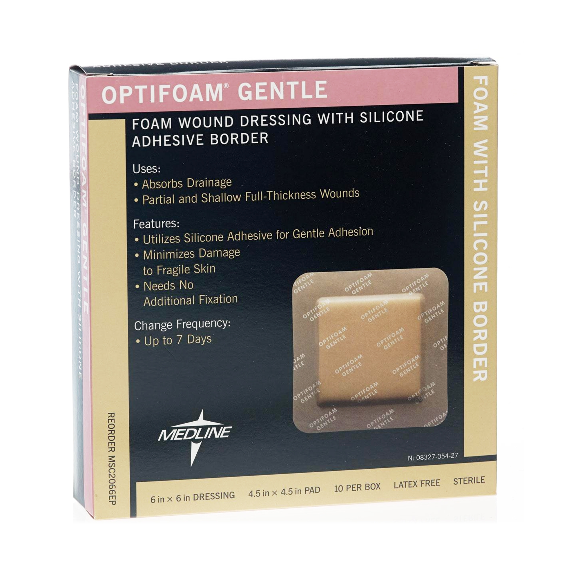 Medline - MSC2066EP Optifoam® Gentle Foam Dressing