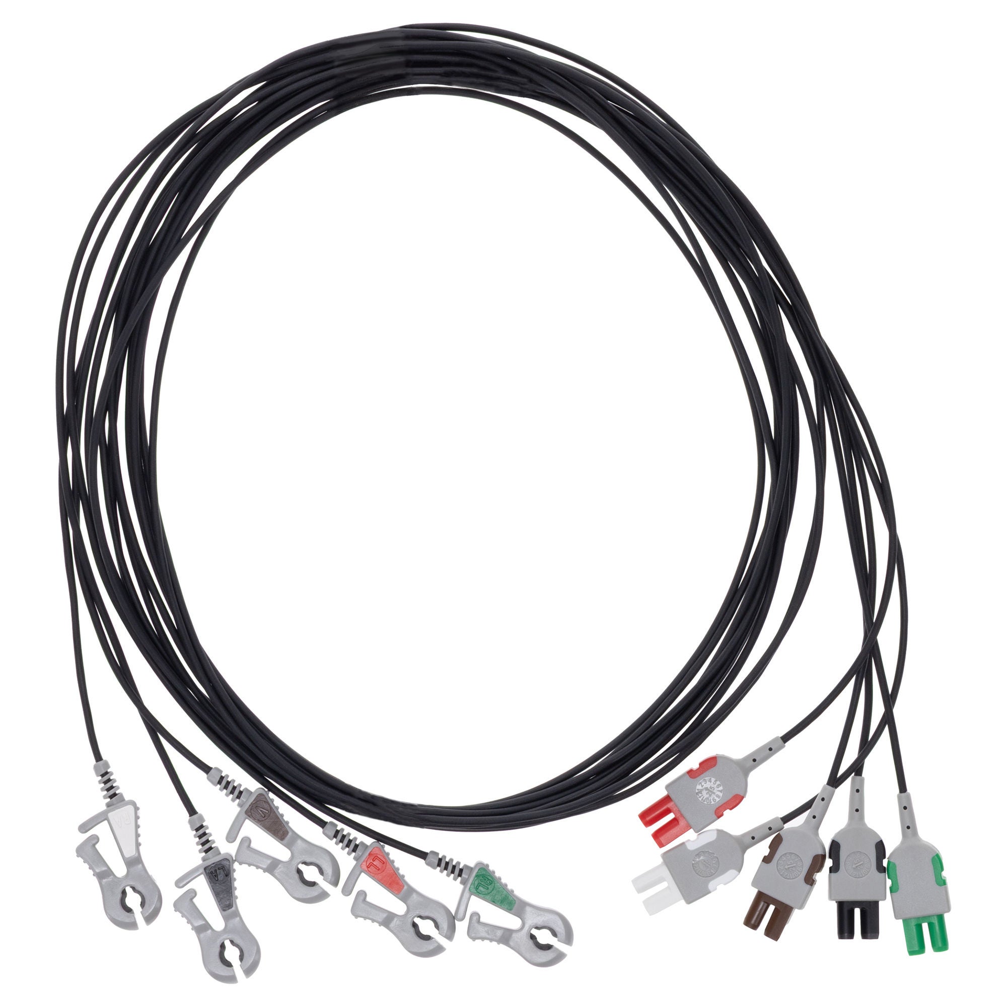Sun Med - 403751-023 ECG Multi-Link Leadwire Set 59 Inch, Radiotranslucent Grabber, Limb, AHA