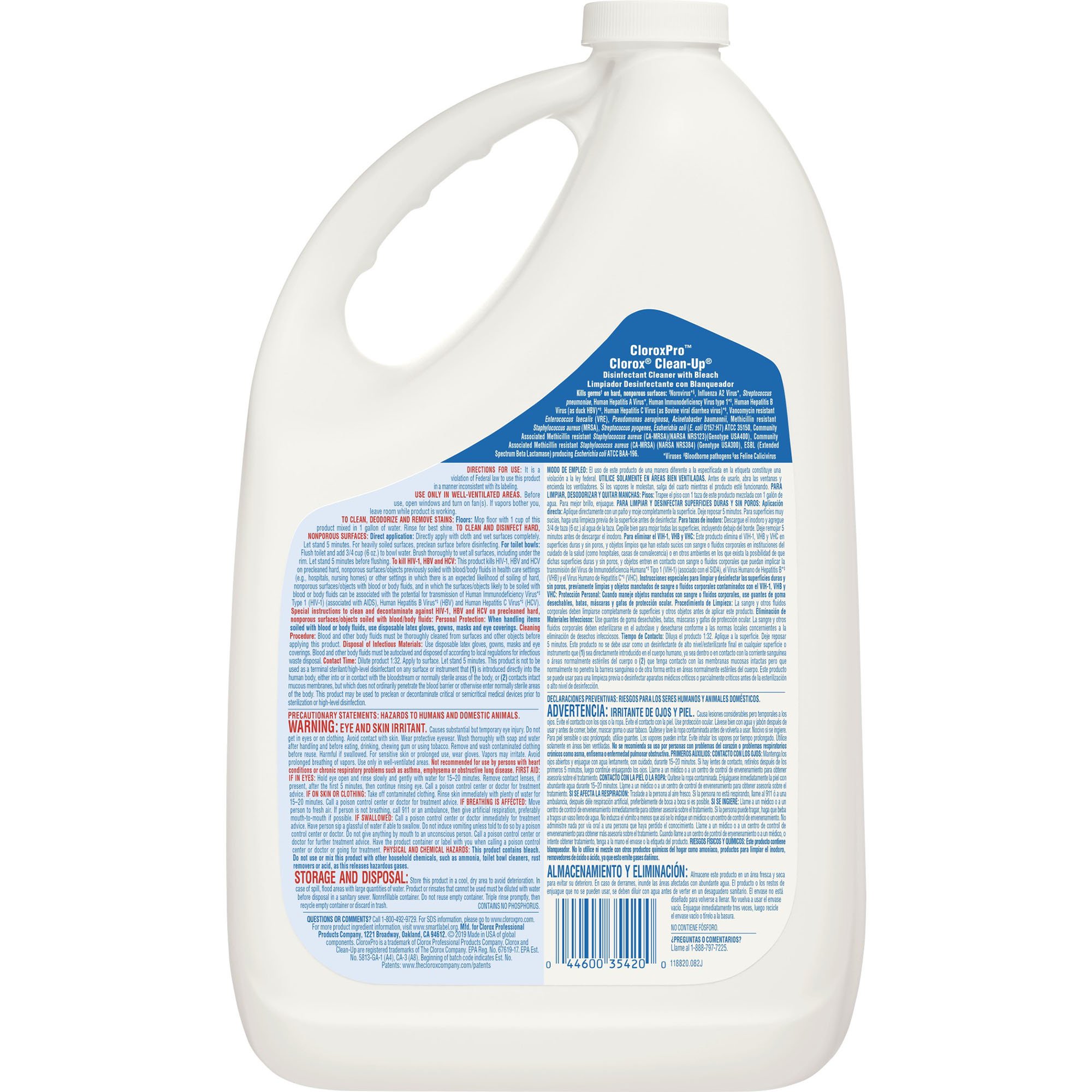 The Clorox Company - 35420 Clorox Pro™ Clorox® Clean-Up® Disinfectant Cleaner with Bleach