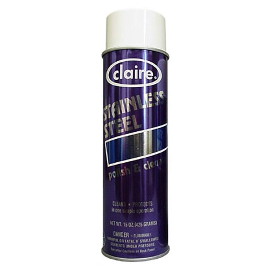 RJ Schinner Co - CL841 Stainless Steel Cleaner Claire® Aerosol Spray Liquid 15 oz. Can Citrus Scent NonSterile
