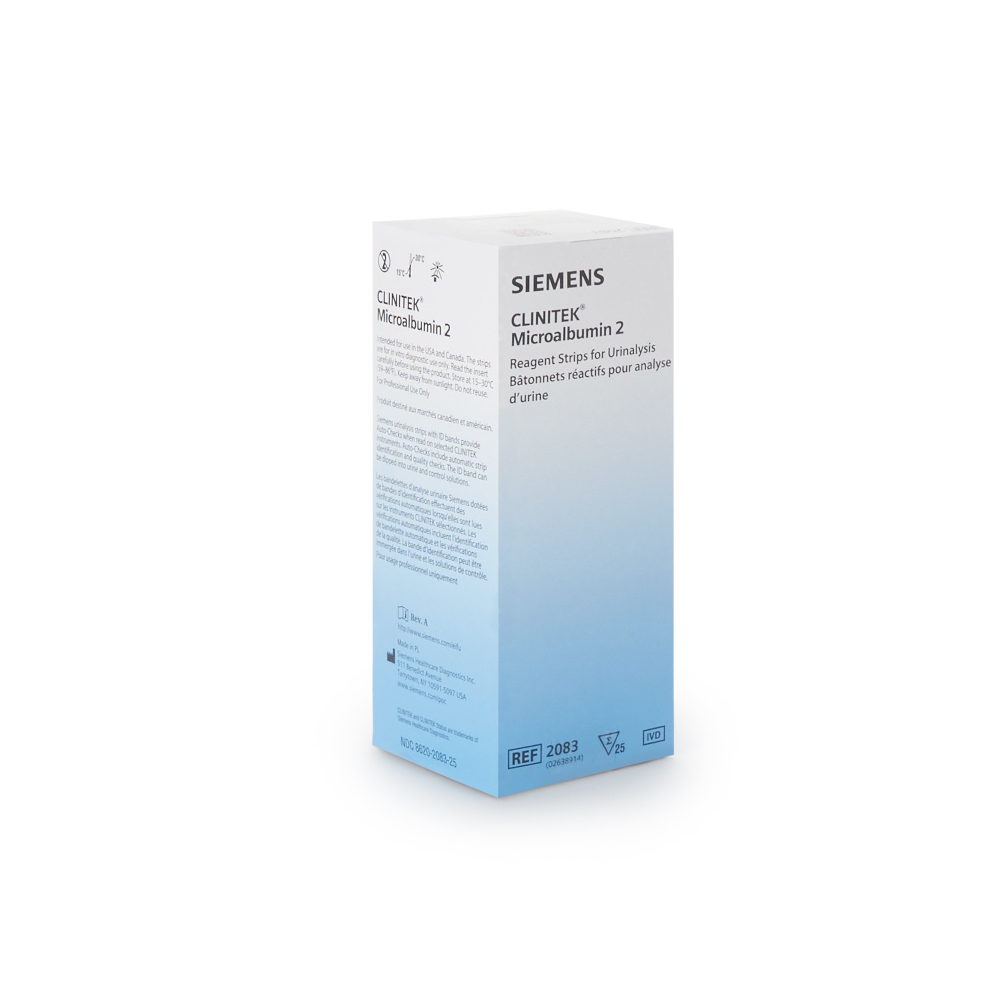 Siemens - 10317439 Clinitek® Reagent Test Strip for use with Small Clinitek Systems