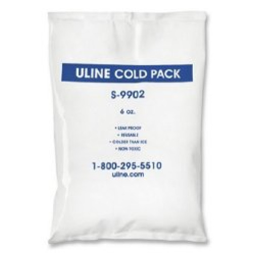 Uline S-9902 - Uline Refrigerant Gel Pack, 3/4 x 4 x 5-1/2 Inch - 48/Case
