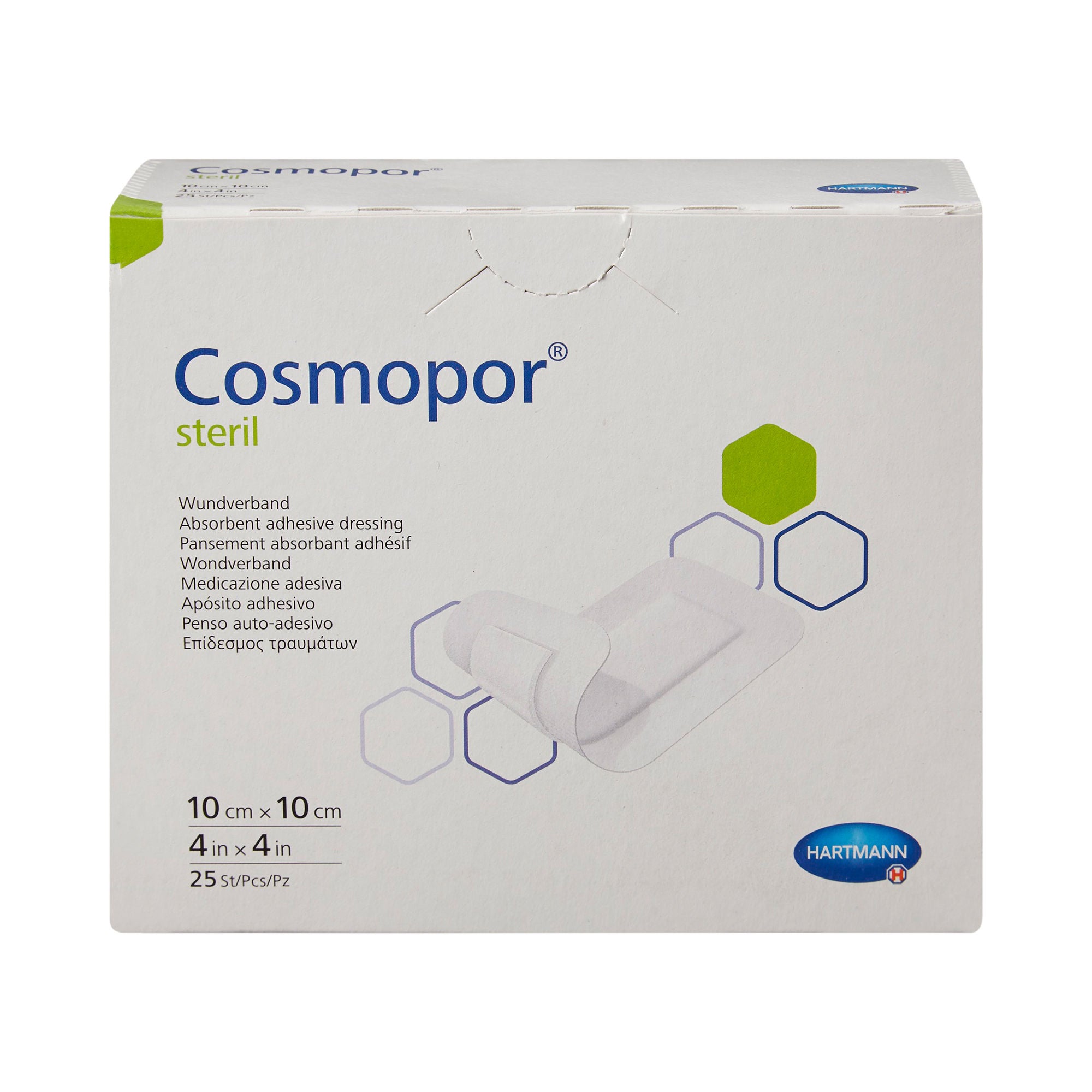 Hartmann - 900820 Island Dressing Cosmopor® Steril 4 X 4 Inch Square Sterile Water Resistant Backing