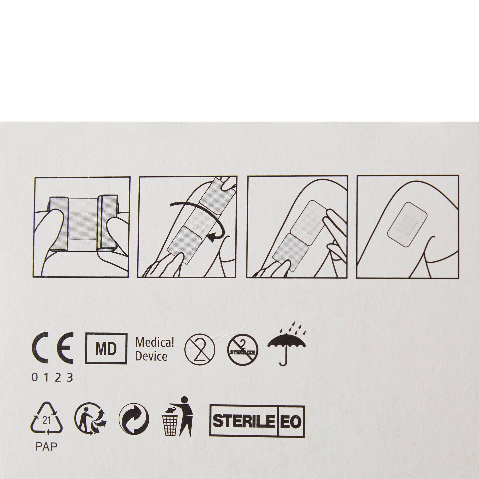 Hartmann - 900820 Island Dressing Cosmopor® Steril 4 X 4 Inch Square Sterile Water Resistant Backing
