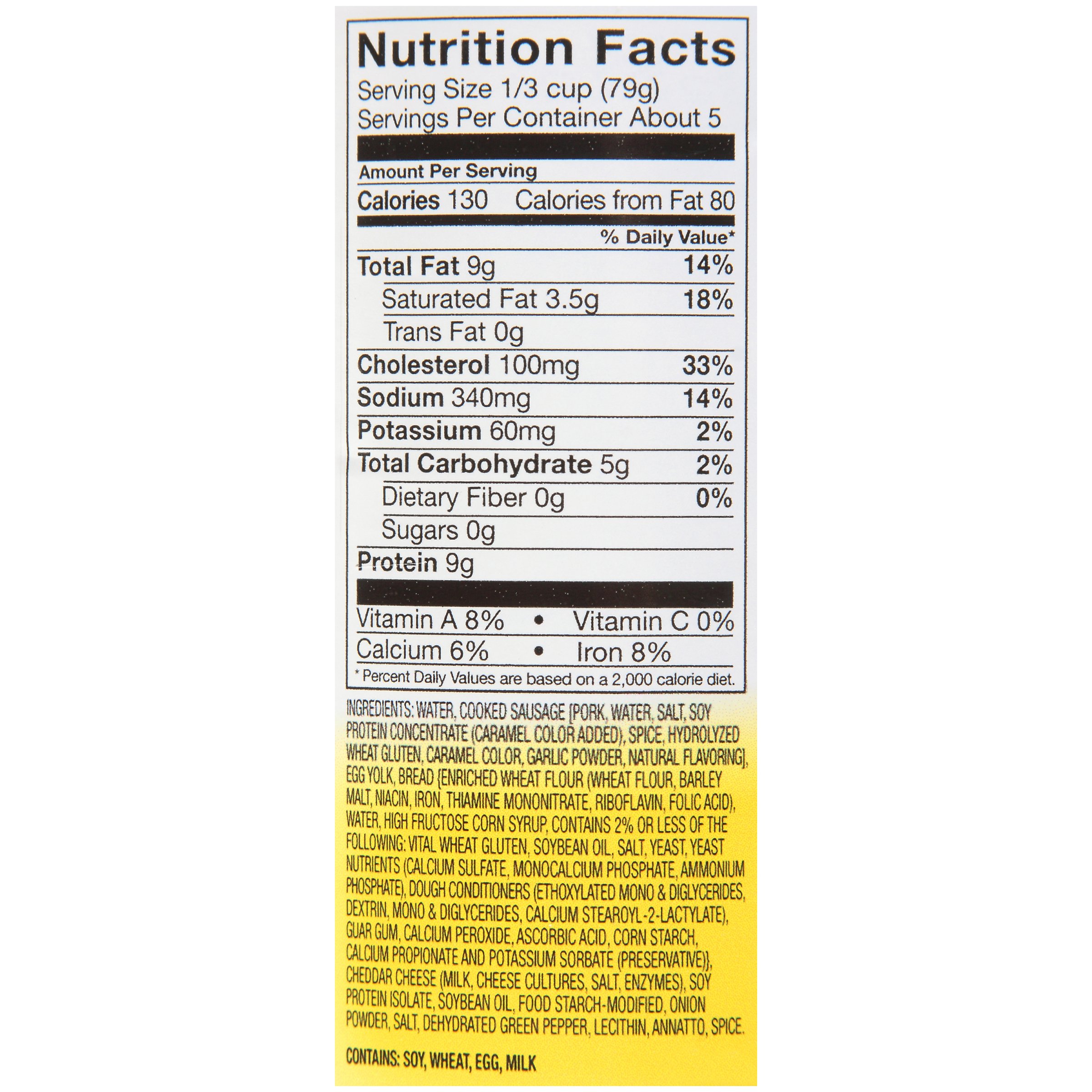 Kent Precision Foods H315-F8800 - Thick-It® Purees Omelet with Sausage and Cheddar Cheese Thickened Food - 1/Each, 12/Case