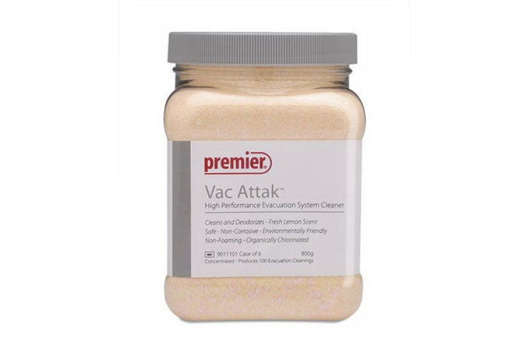 Premier Dental Products - 9011101 Evacuation System Cleaner Vac Attak™ Powder 800 Gram Jar Unscented