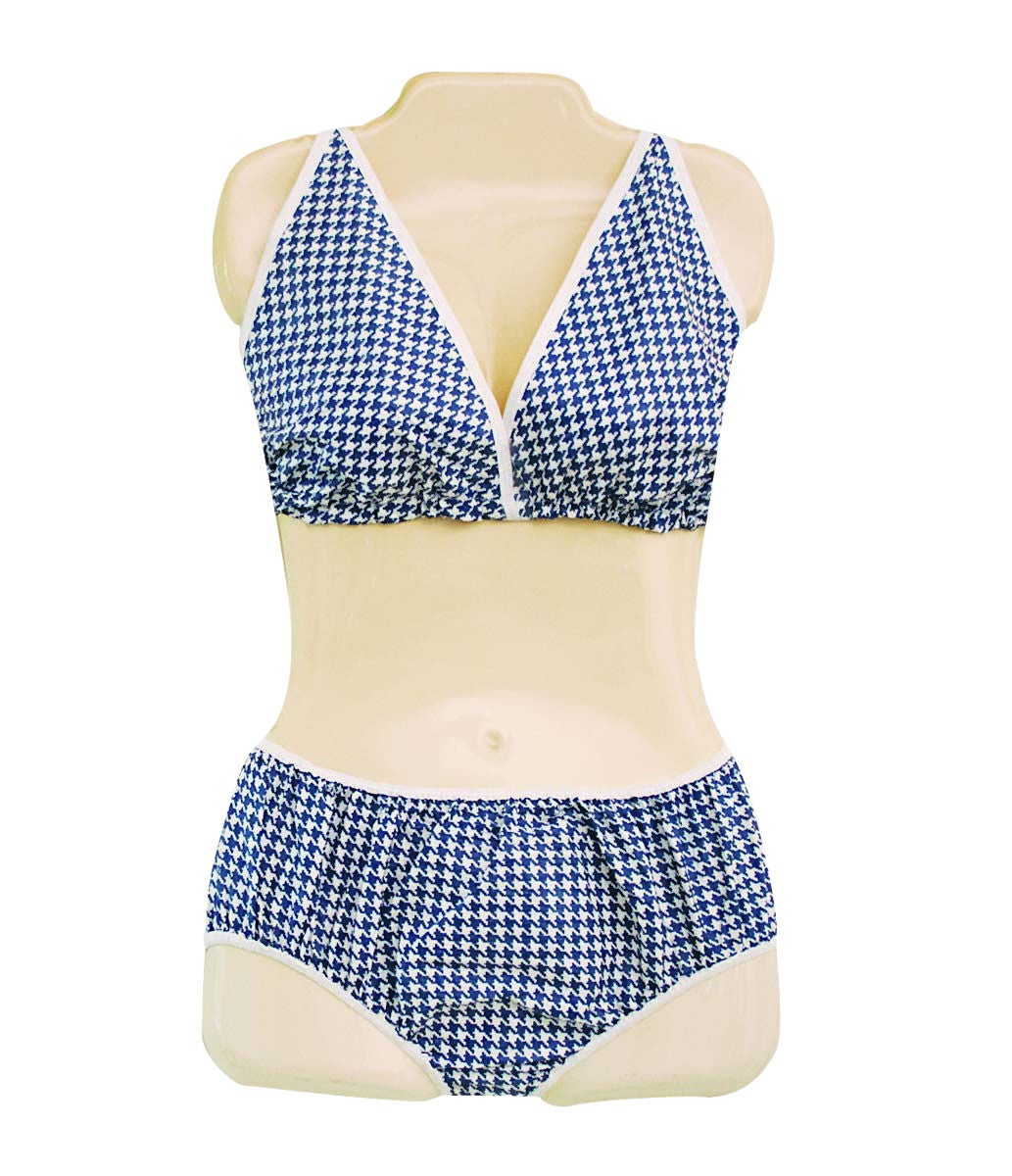 Fabrication Enterprises - 20-1082 Bikini Halter Top Dipsters® Black and White Large Disposable