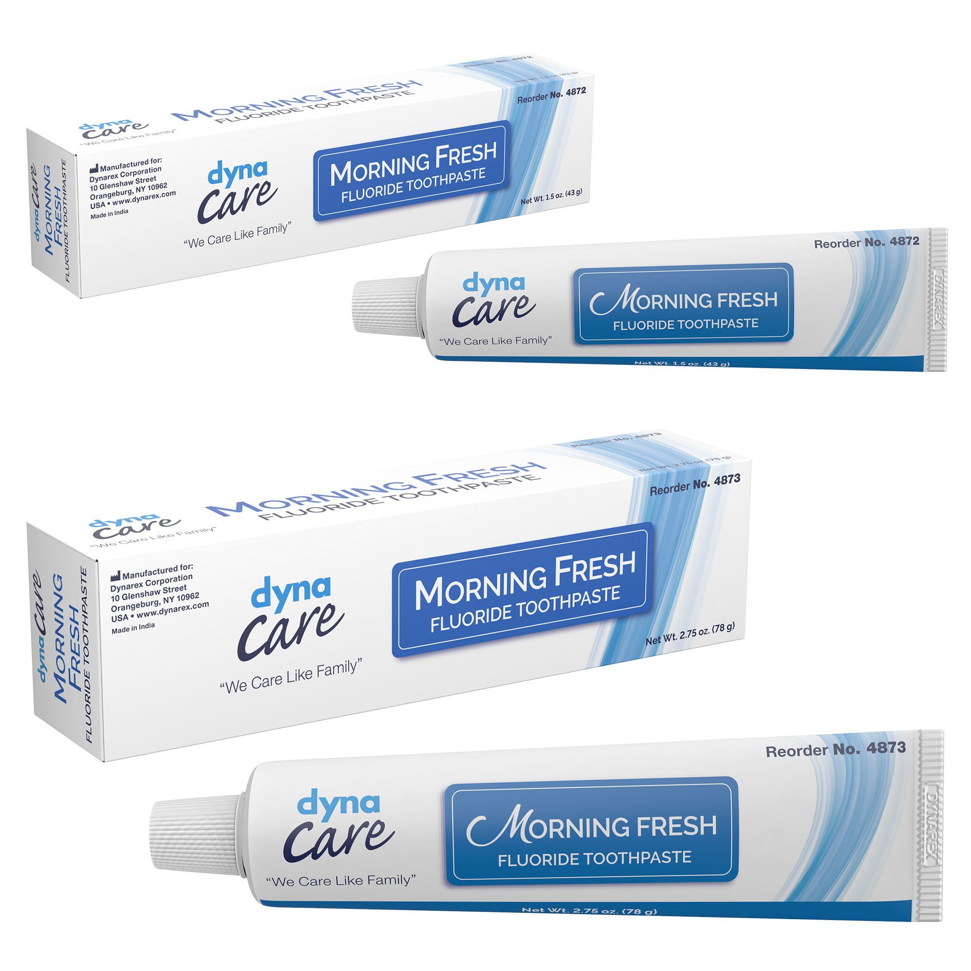 Dynarex - 4873 Morning Fresh Toothpaste Mint Flavor