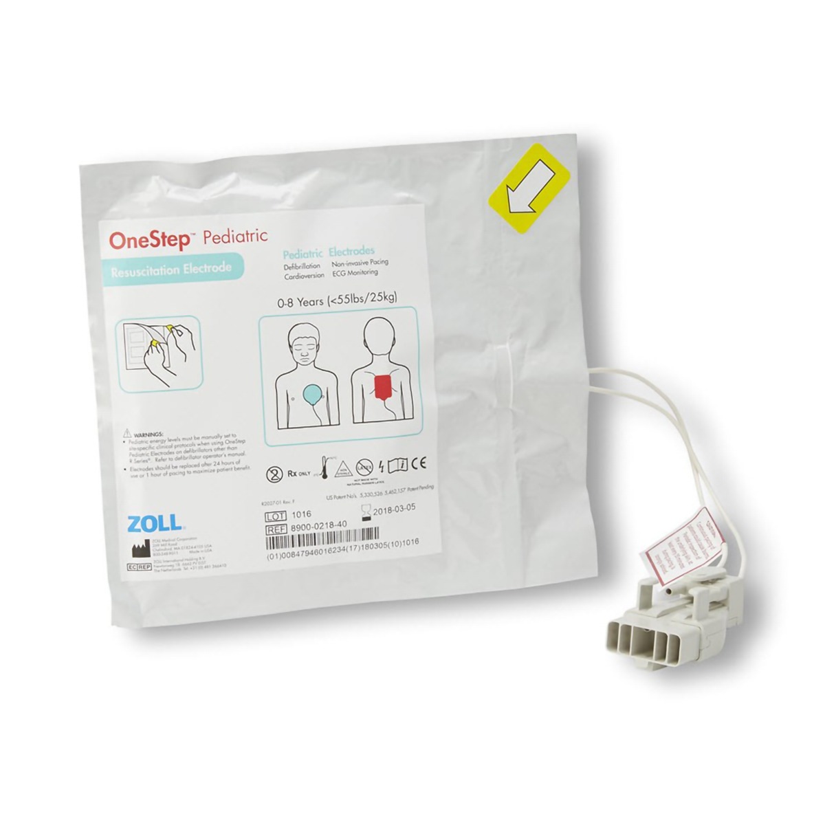 Zoll 8900-0215-40 - Multi-Function Electrode Pad OneStep™ Child - 1/Each