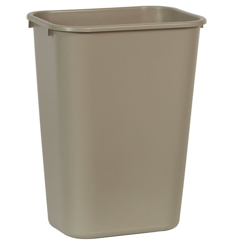 RJ Schinner Co - FG295700BEIG Trash Can Deskside 41 Quart / 10.25 gal. Beige LLDPE Rectangular