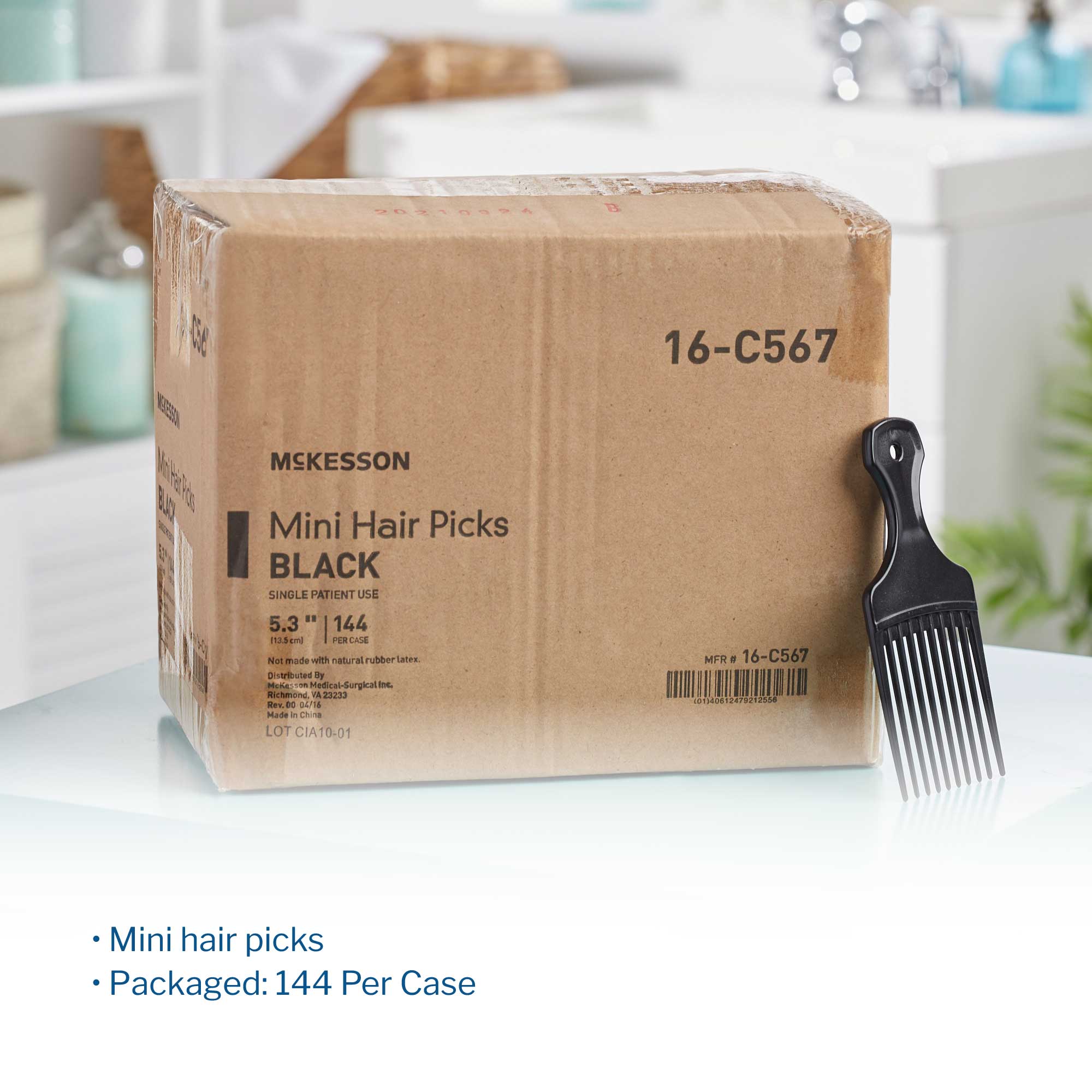 McKesson Brand - 16-C567 McKesson Mini Hair Pick