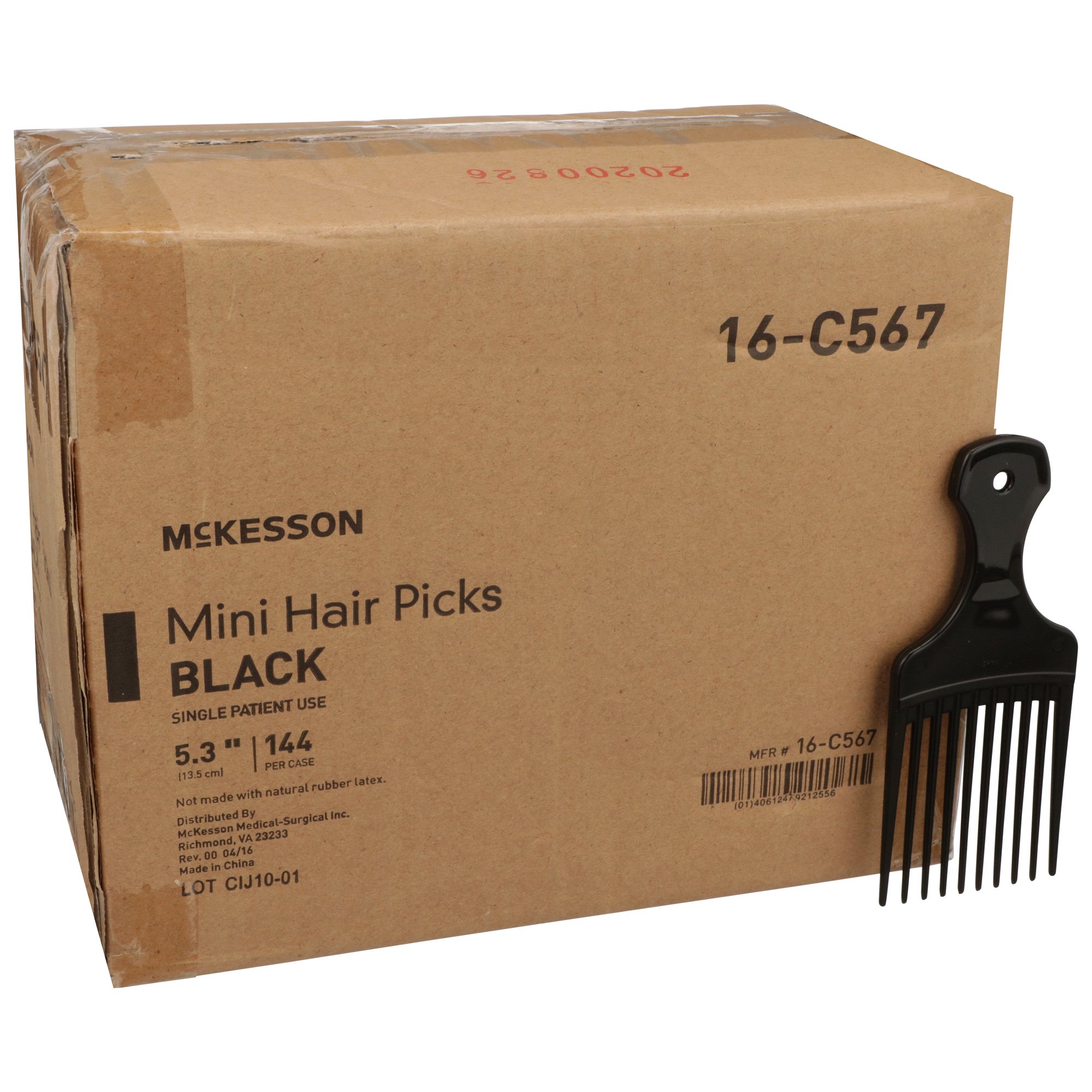 McKesson Brand 16-C567 - McKesson Mini Hair Pick - 1/Each, 144/Box