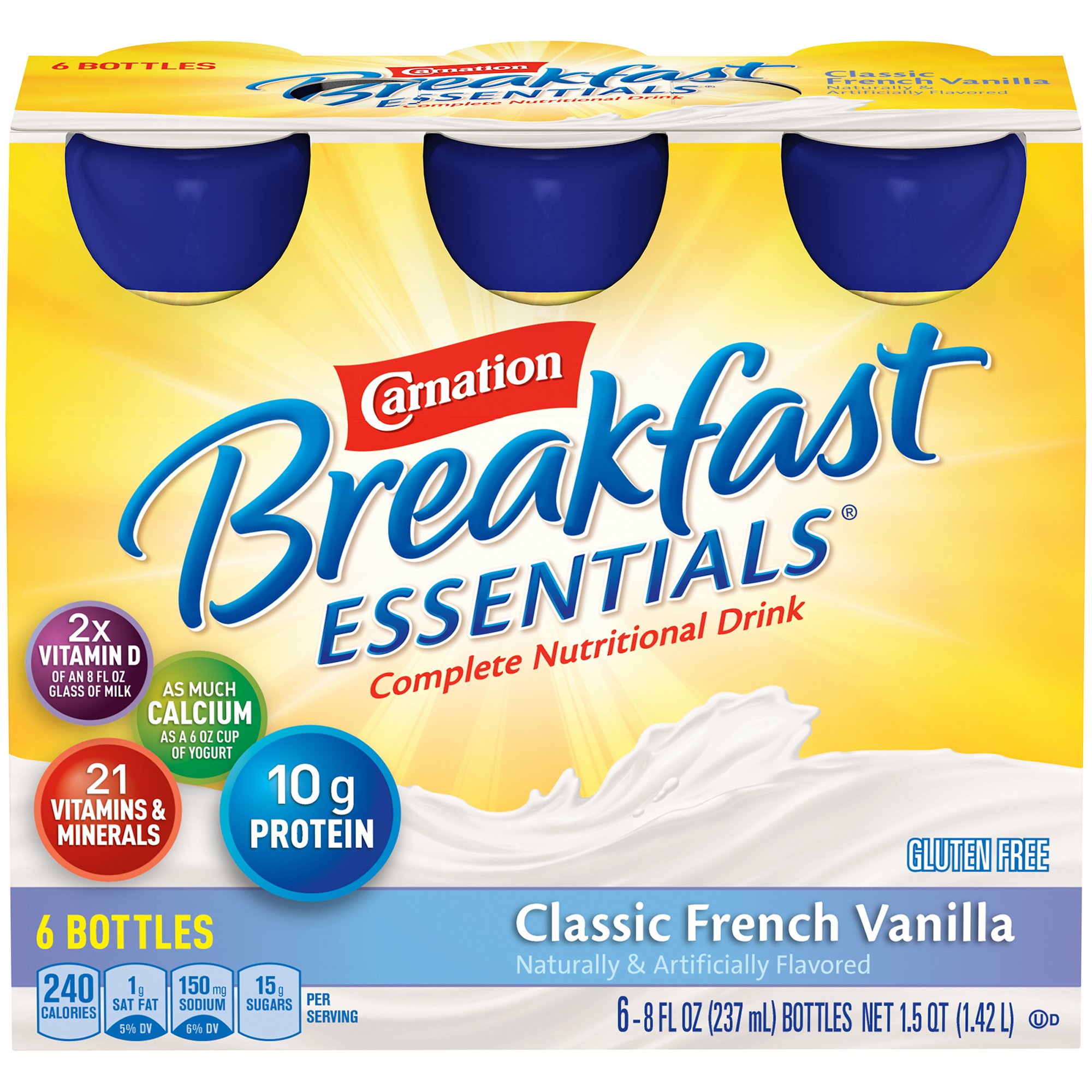 Nestle Healthcare Nutrition - 12230501 Carnation Breakfast Essentials® Vanilla Nutritional Drink