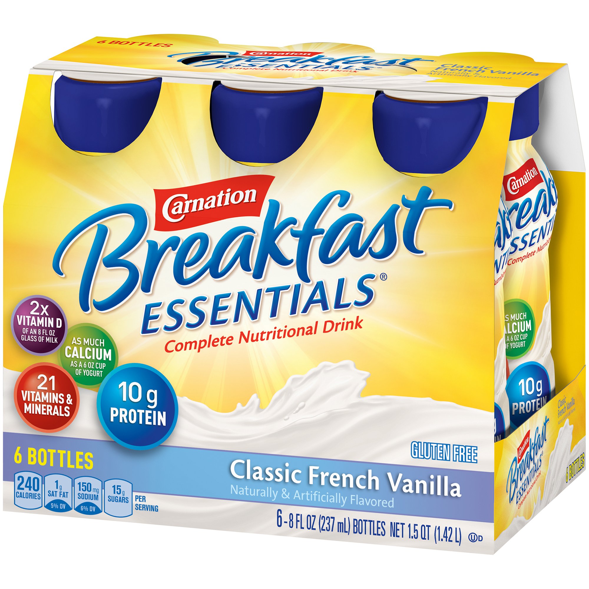 Nestle Healthcare Nutrition - 12230501 Carnation Breakfast Essentials® Vanilla Nutritional Drink
