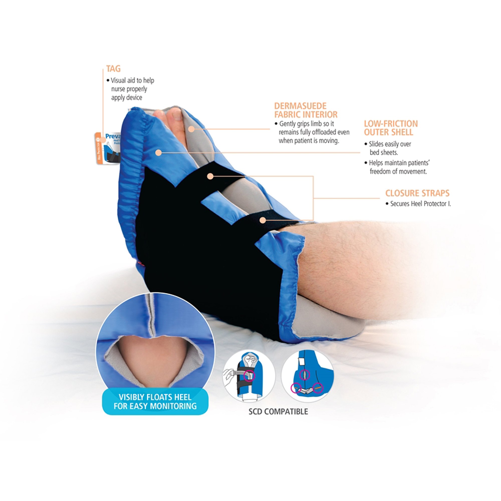 Sage Products 7305 - Prevalon® Heel Protector I Heel Protector Boot - 1/Each, 8/Case