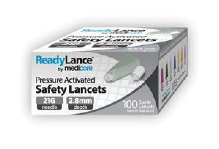 ASP Global LLC - 808 Safety Lancet ReadyLance™ 21 Gauge Retractable Pressure Activated Finger