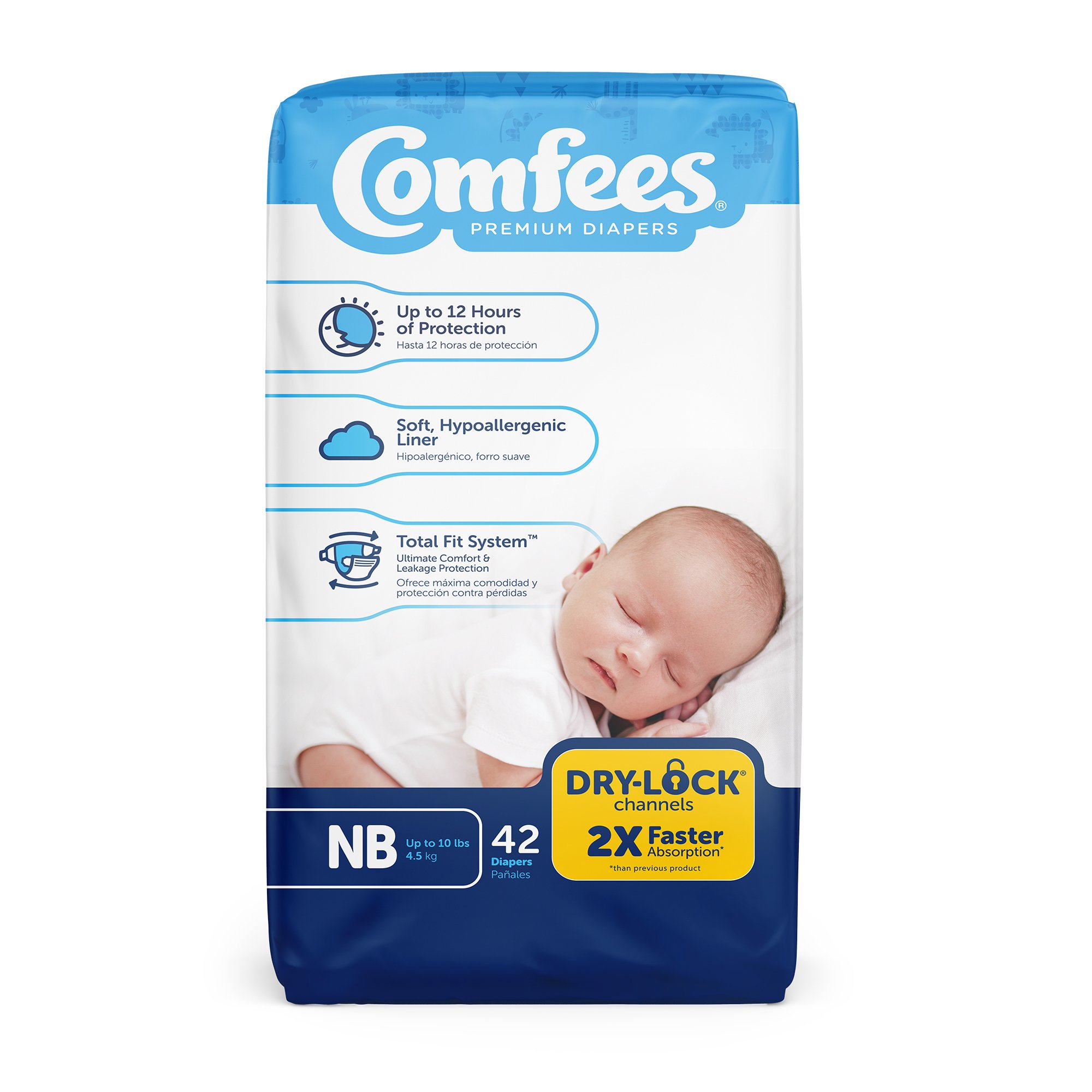 Attends Healthcare Products - 41536 Attends Comfees Premium Baby Diapers
