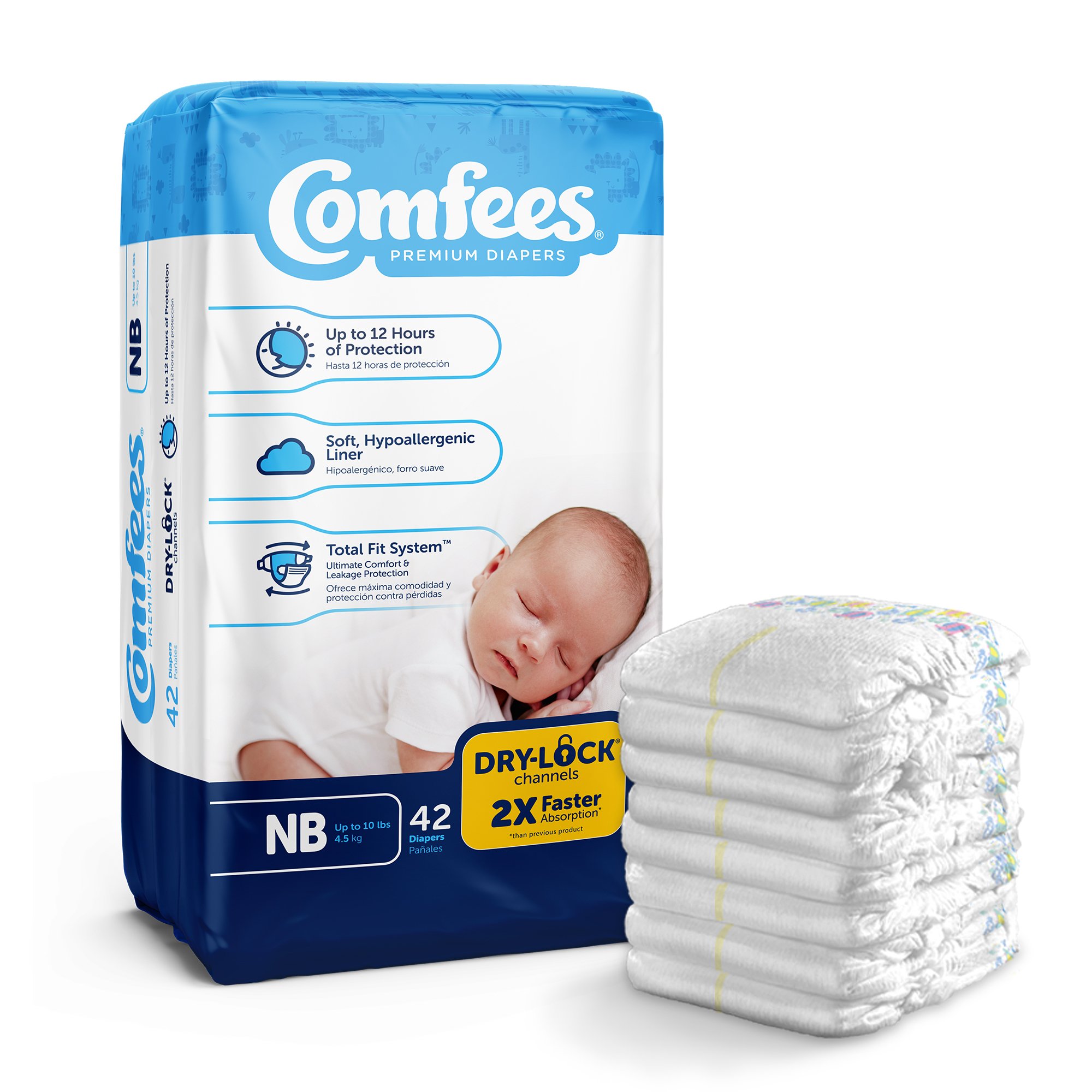 Attends Healthcare Products - 41536 Attends Comfees Premium Baby Diapers