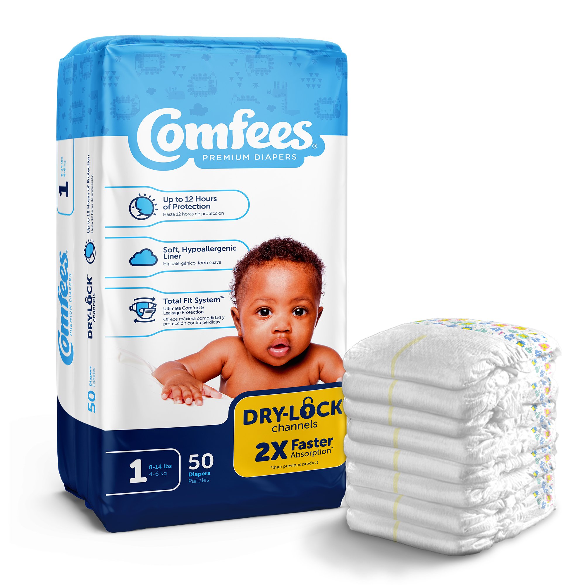Attends Healthcare Products - CMF-1 Attends Comfees Premium Diapers