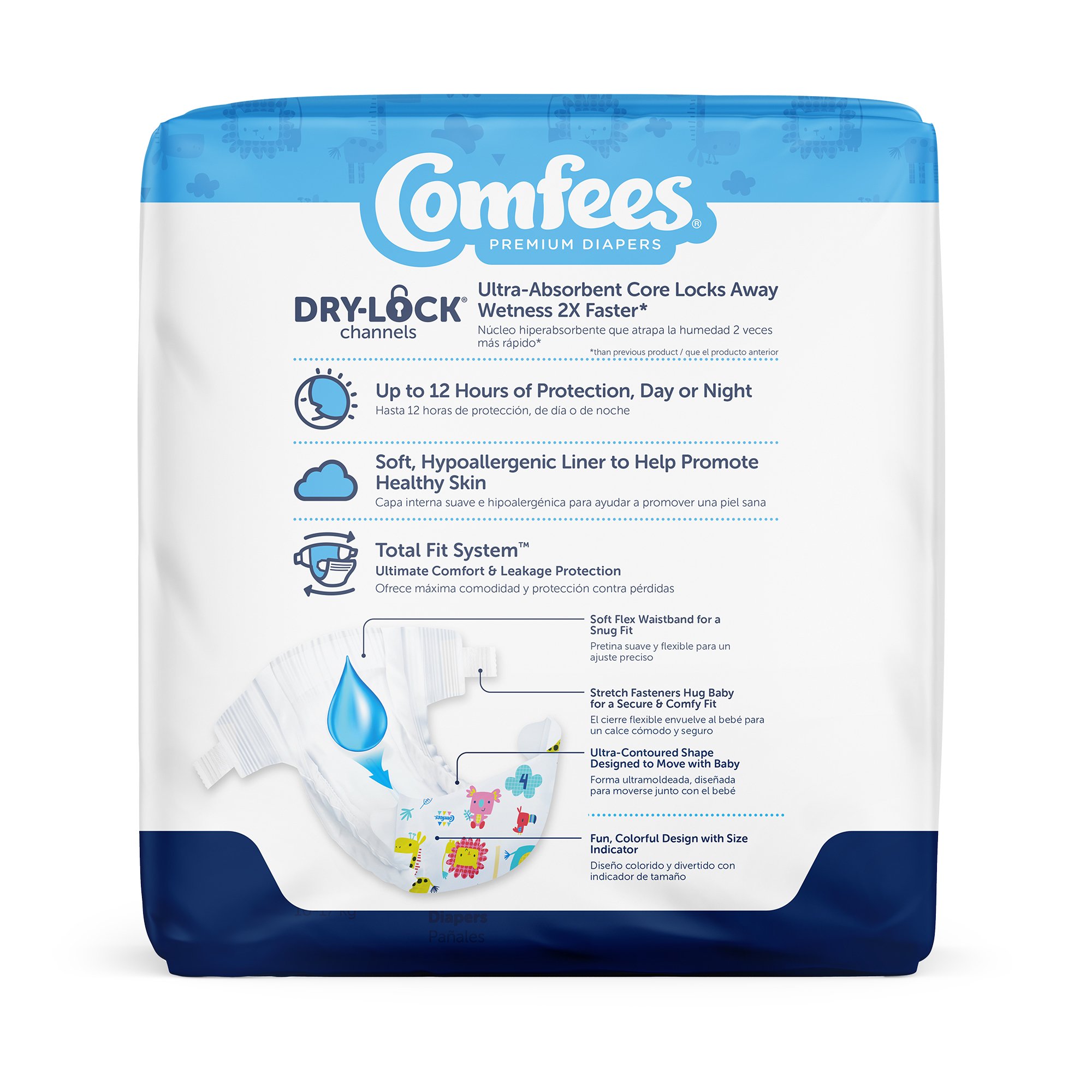 Attends Healthcare Products - 41540 Attends Comfees Premium Baby Diapers