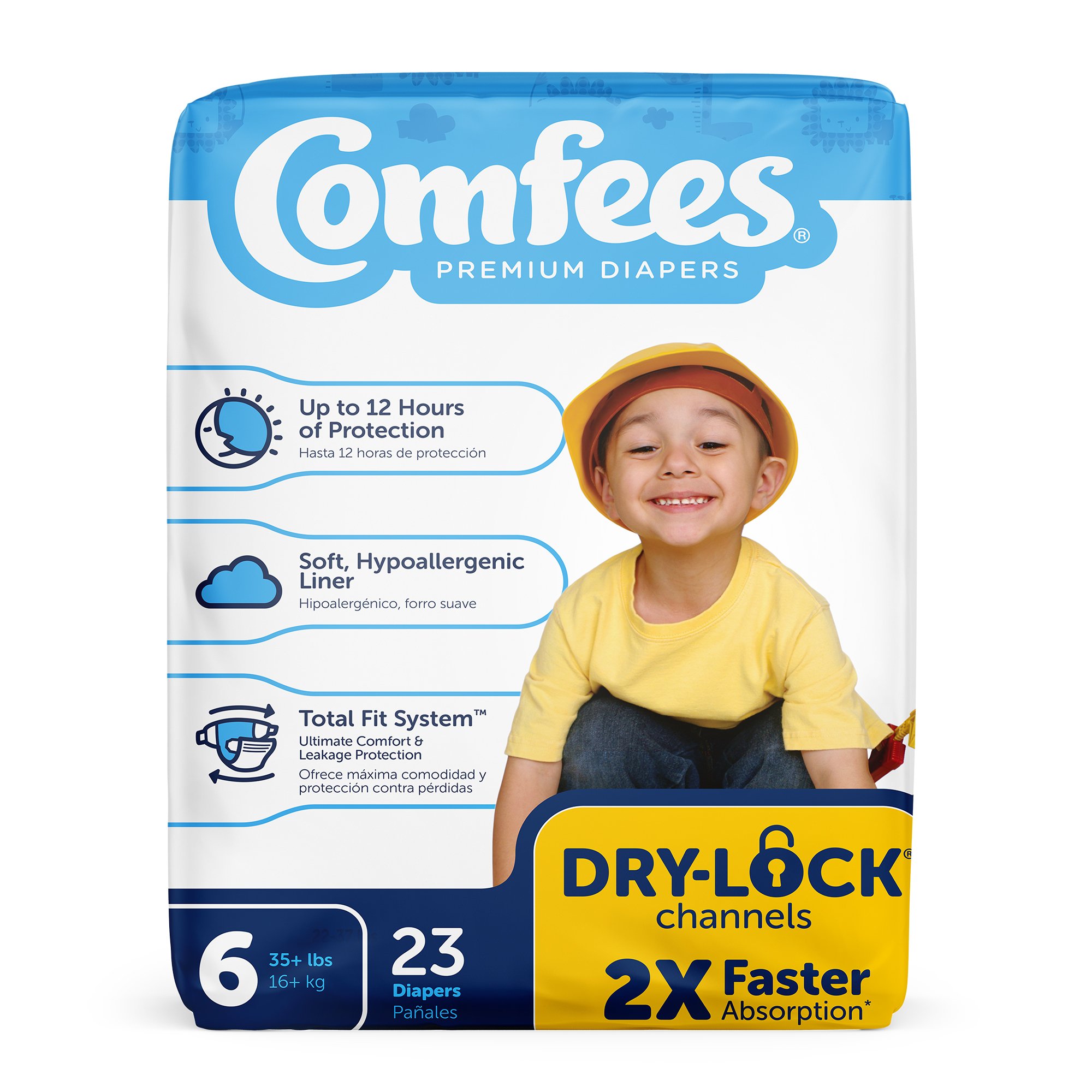 Attends Healthcare Products - CMF-6 Attends Comfees Premium Baby Diapers