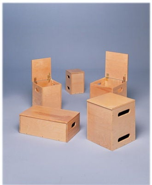 Fabrication Enterprises - 55-1010 Work Hardening Weight Box Hinged Lid Lifting Box Style 25 to 100 lbs.