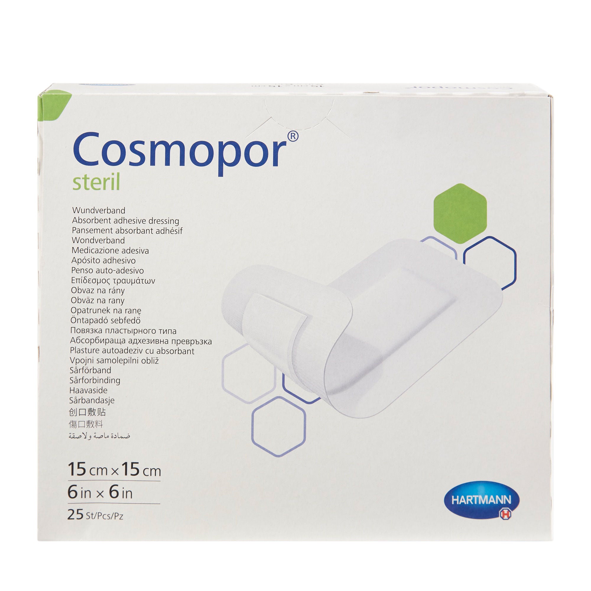 Hartmann - 900823 Island Dressing Cosmopor® Steril 6 X 6 Inch Square Sterile Water Resistant Backing