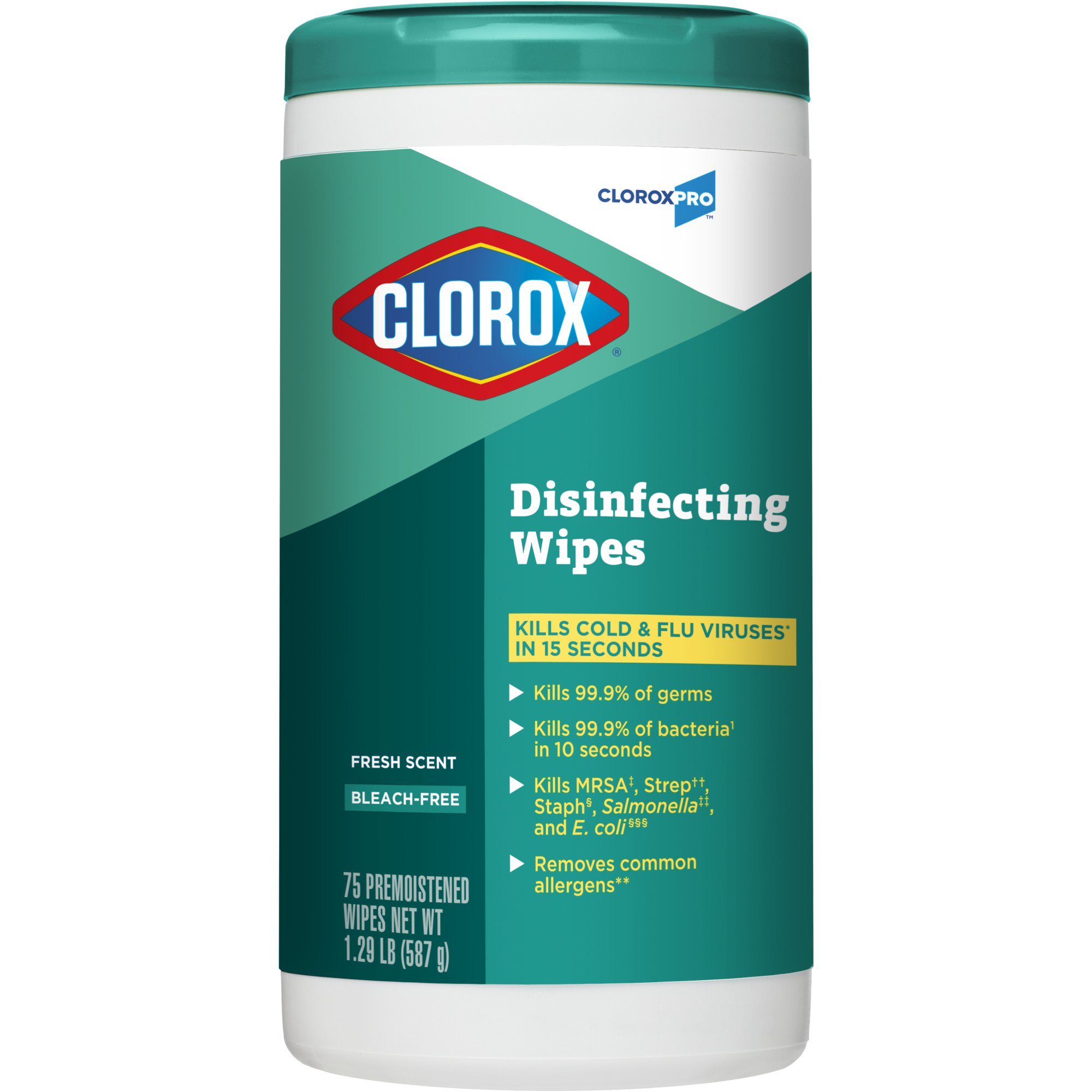 The Clorox Company 15949 - Clorox Pro™ Clorox® Disinfecting Wipes, Fresh Scent, 75 ct. - 75/Box, 450/Case