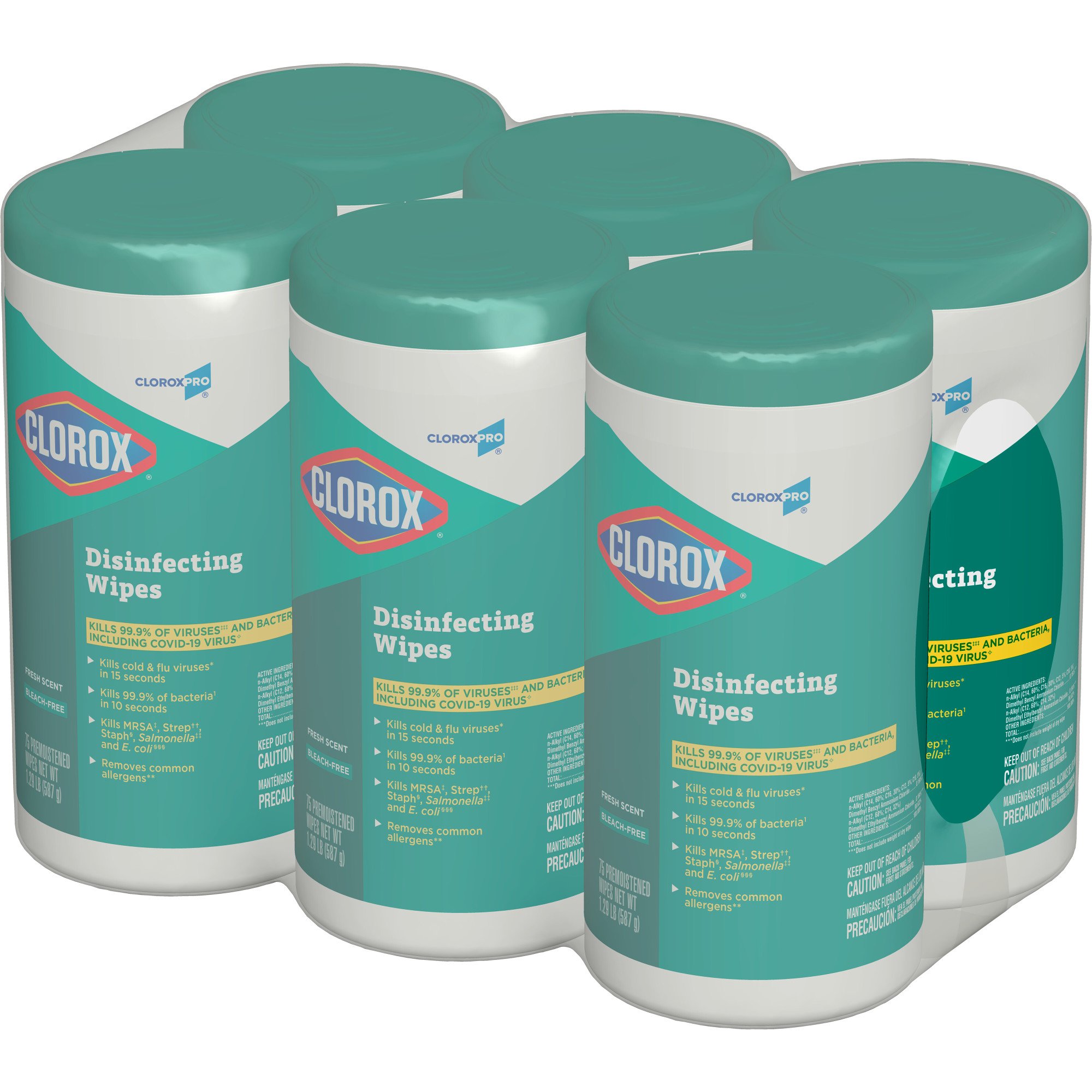 The Clorox Company 15949 - Clorox Pro™ Clorox® Disinfecting Wipes, Fresh Scent, 75 ct. - 75/Box, 450/Case