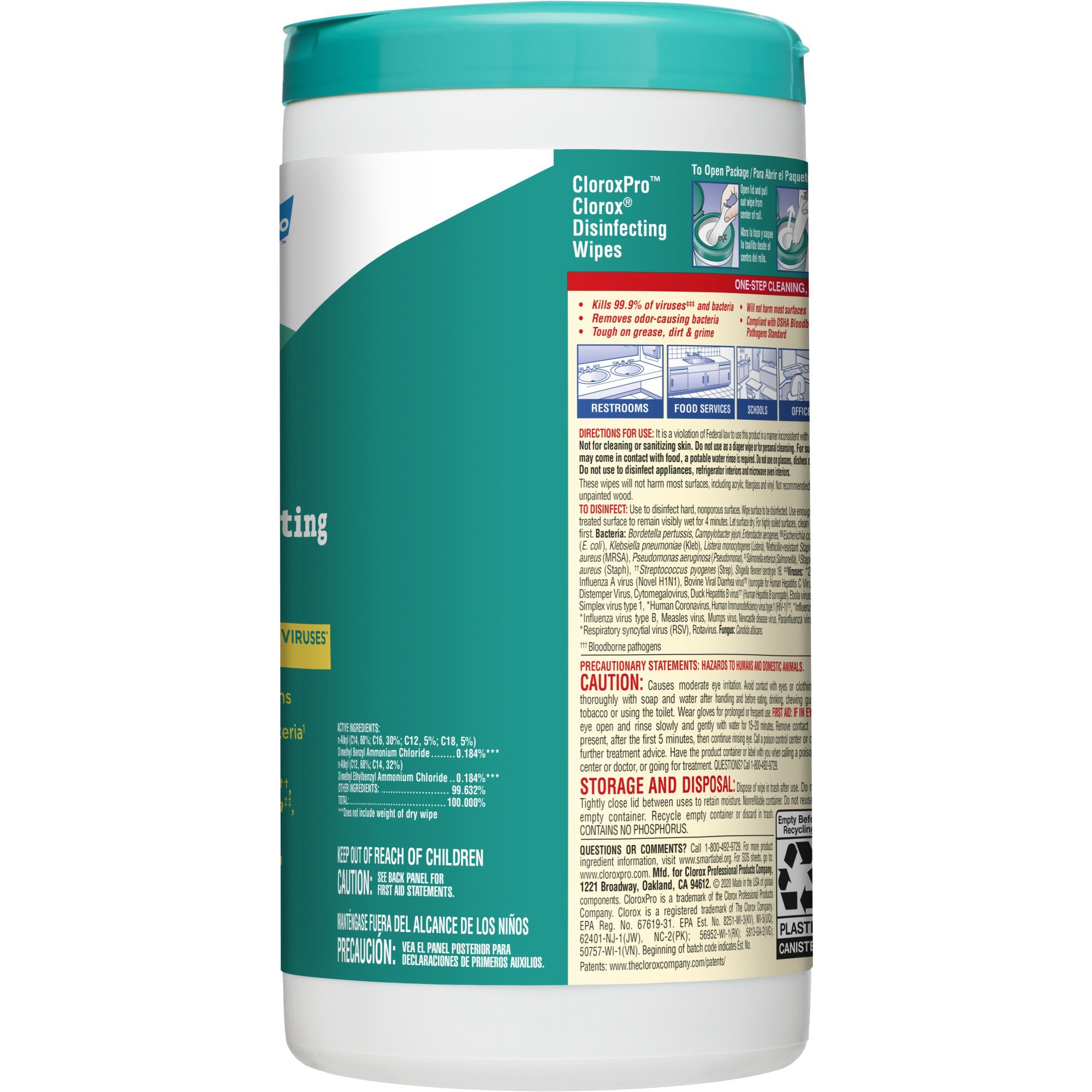 The Clorox Company 15949 - Clorox Pro™ Clorox® Disinfecting Wipes, Fresh Scent, 75 ct. - 75/Box, 450/Case