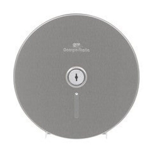 Georgia-Pacific Consumer Products LP - 59448 Toilet Tissue Dispenser Georgia-Pacific® Jumbo Jr Silver Steel Manual 1 Roll Wall Mount