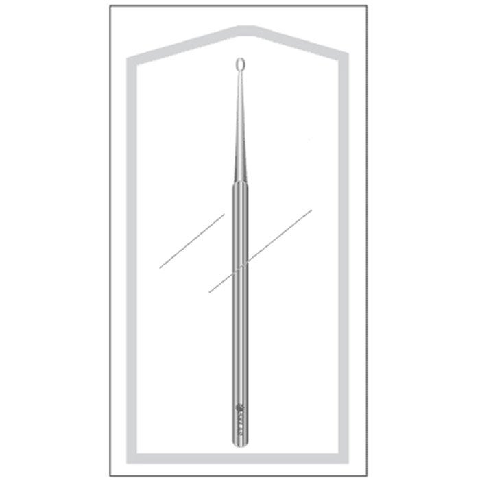 Sklar - 96-1007 Ear Curette Sklar® 5-3/4 Inch Length Solid Round Handle 4 mm Tip Straight Round Blunt Loop Tip