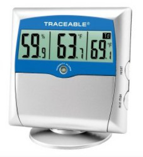 Traceable Digital Thermometer / Hygrometer with Alarm 37803-83 by Cole-Parmer/Antylia Scientific