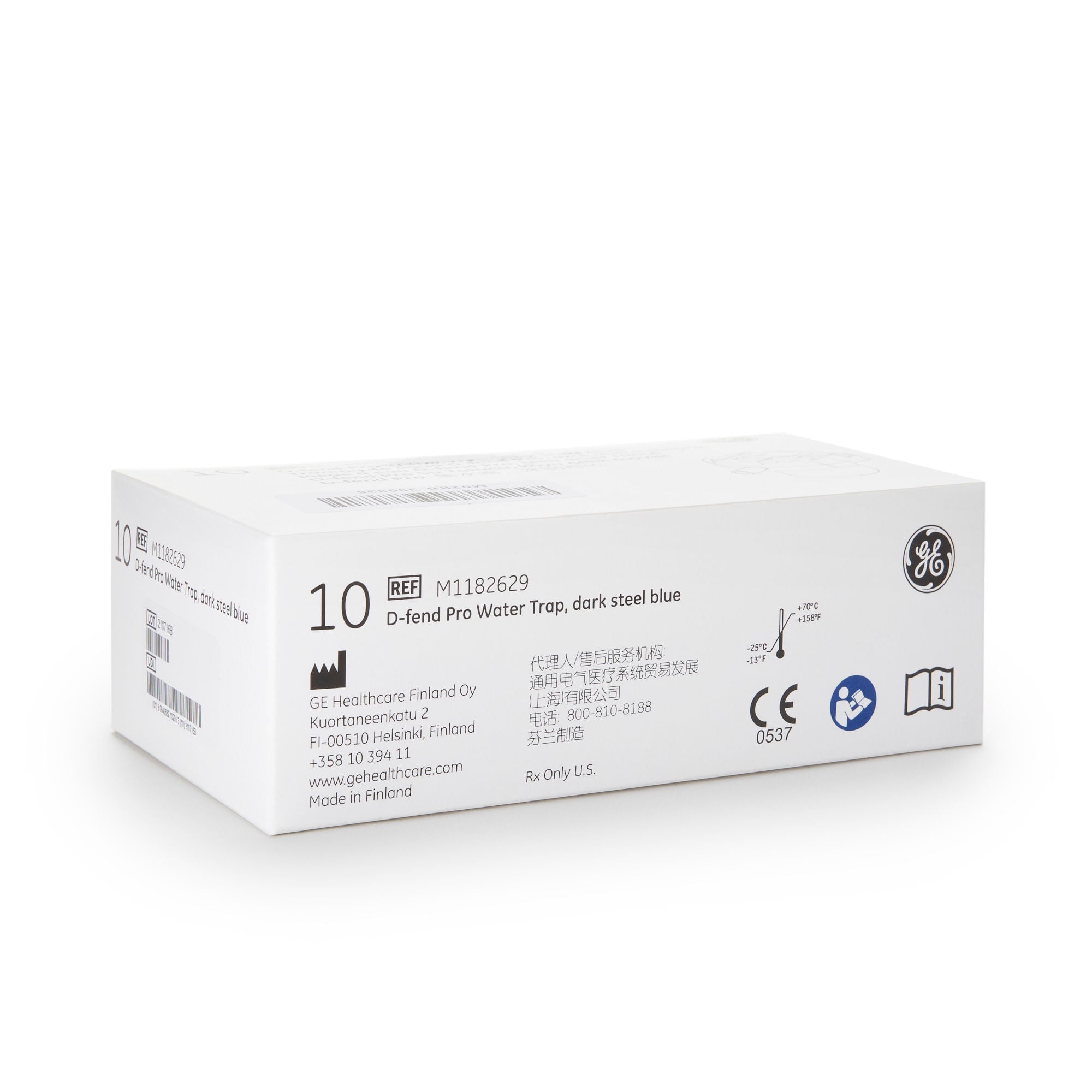 GE Healthcare - M1182629 Water Trap D-fend Pro Dark Steel Blue For E-sCAiO, E-sCAiOV, E-sCAiOE, E-sCAiOVE, TruSat Pulse Oximeter