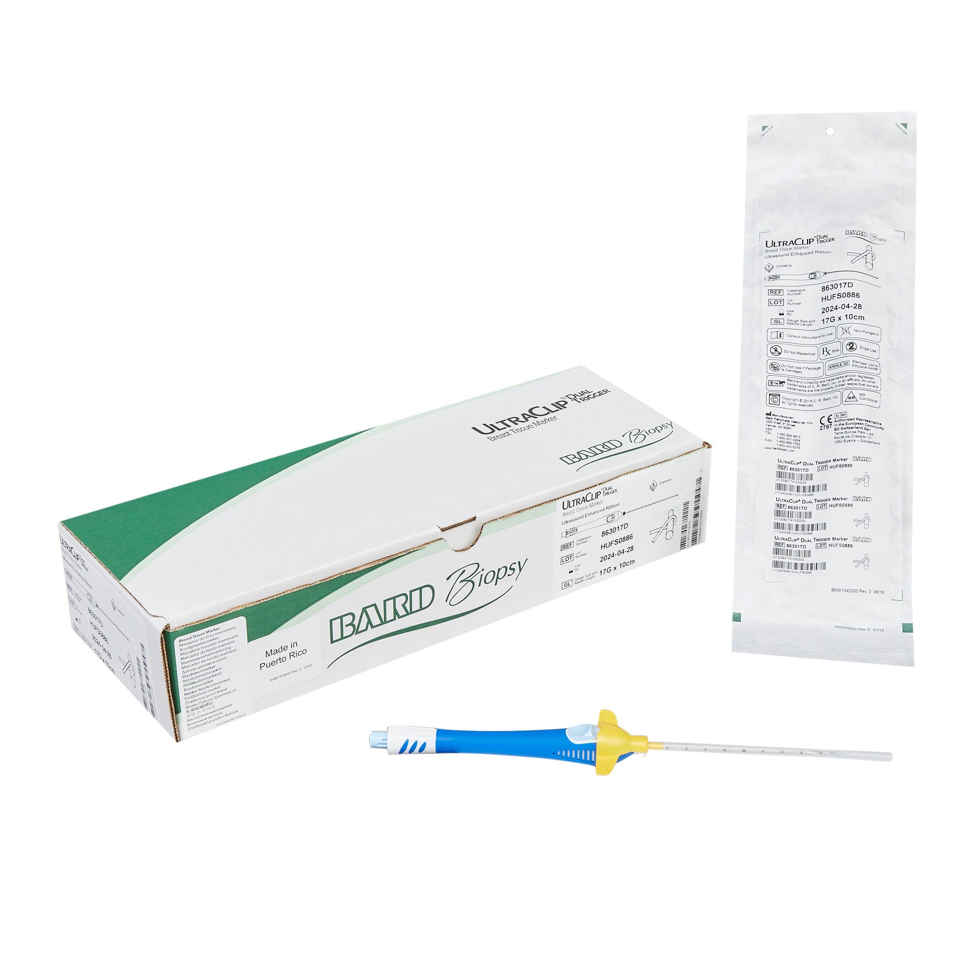 Bard Peripheral Vascular - 863017D UltraCLIP® Dual Trigger Breast Tissue Marker