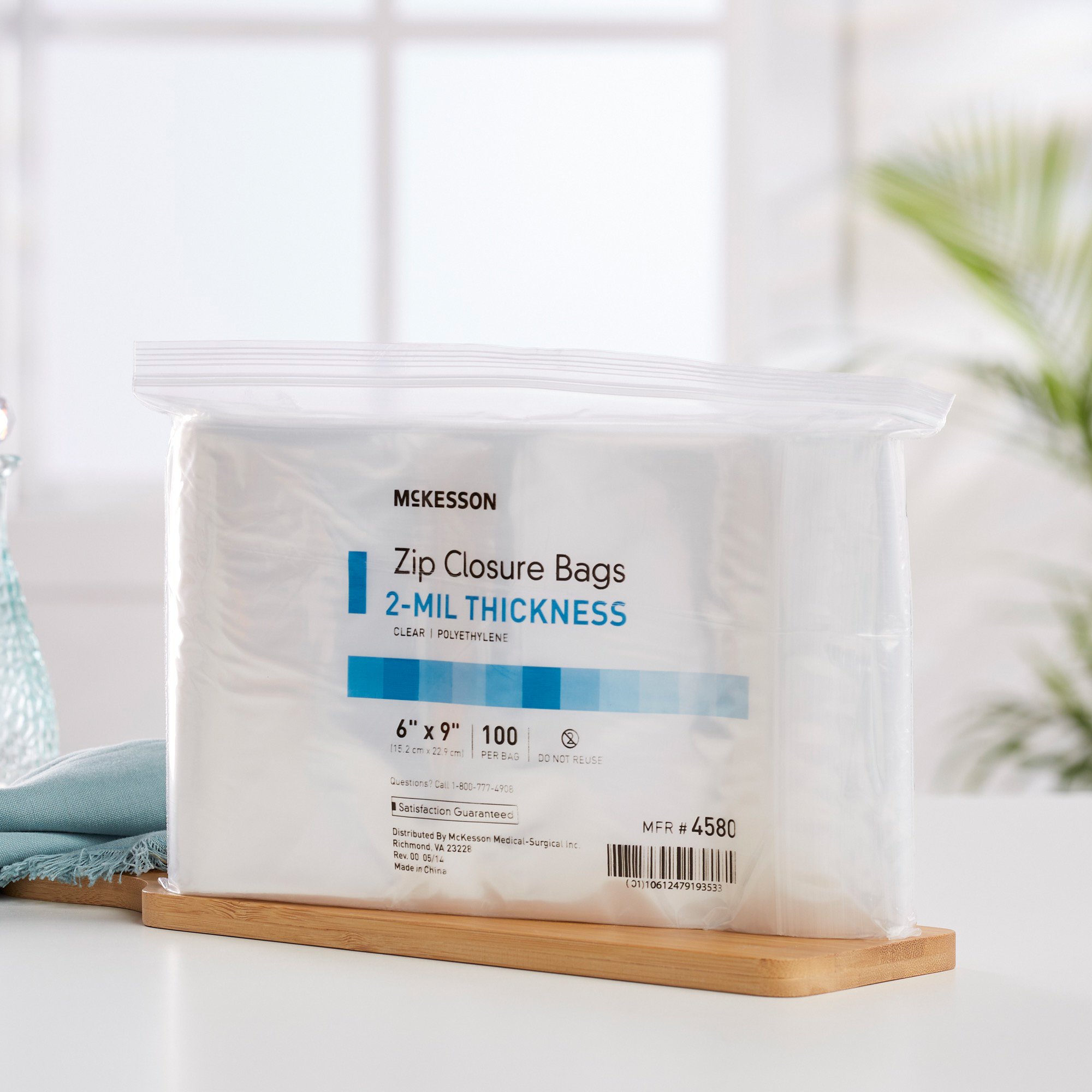 McKesson Brand 4580 - McKesson Zip Closure Bag, 6 x 9 Inches - 1/Pack, 10/Box, 40/Case
