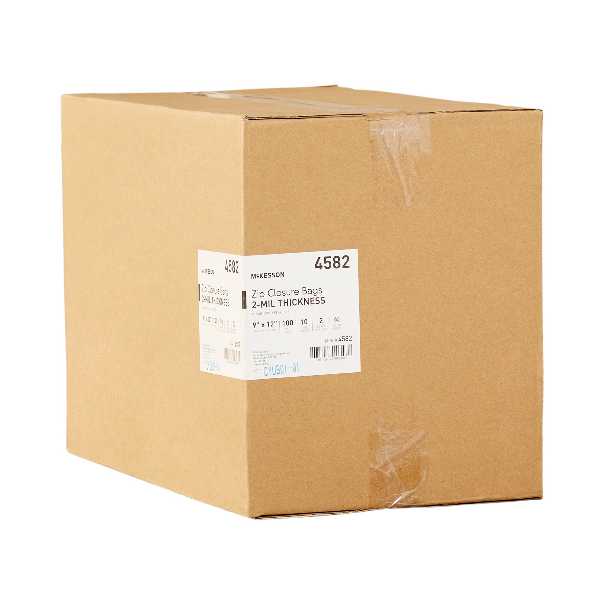 McKesson Brand - 4582 McKesson Zip Closure Bag