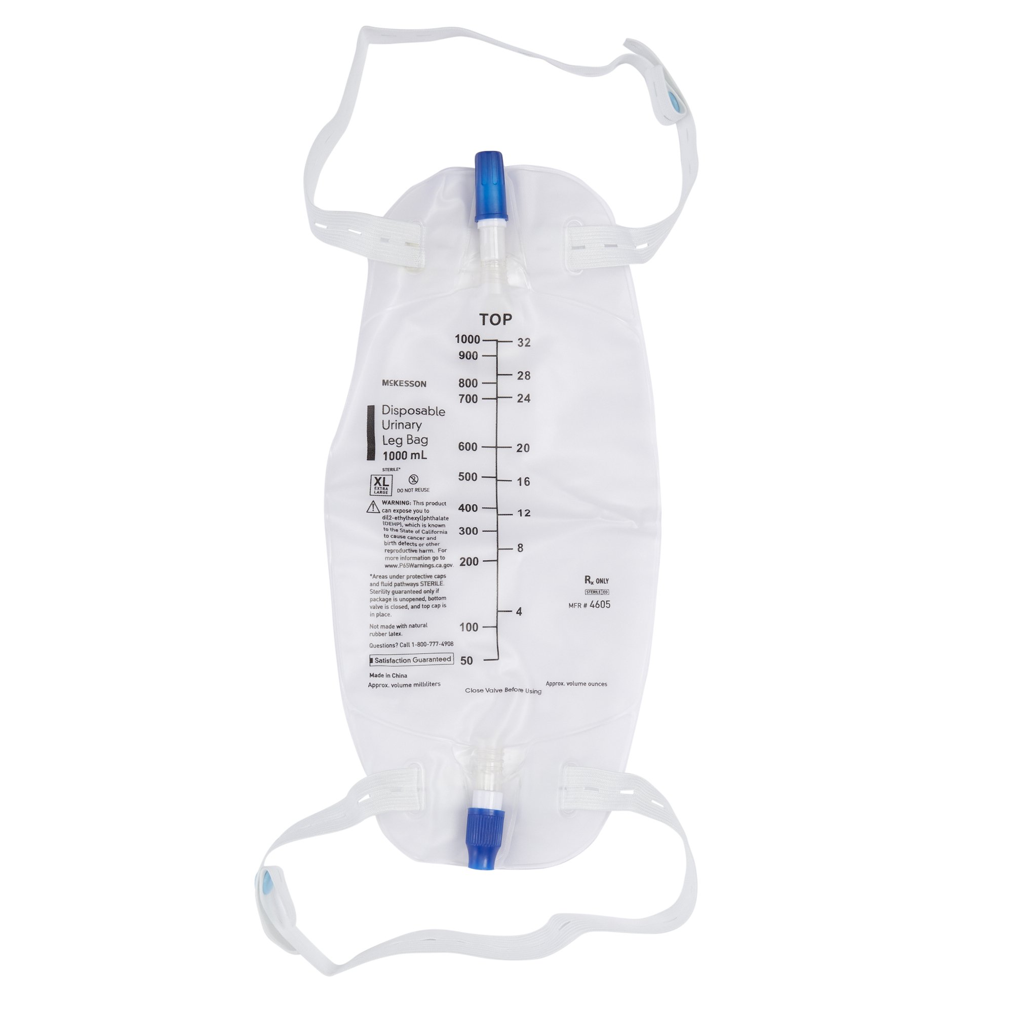 McKesson Brand - 4605 McKesson Disposable Urinary Leg Bag