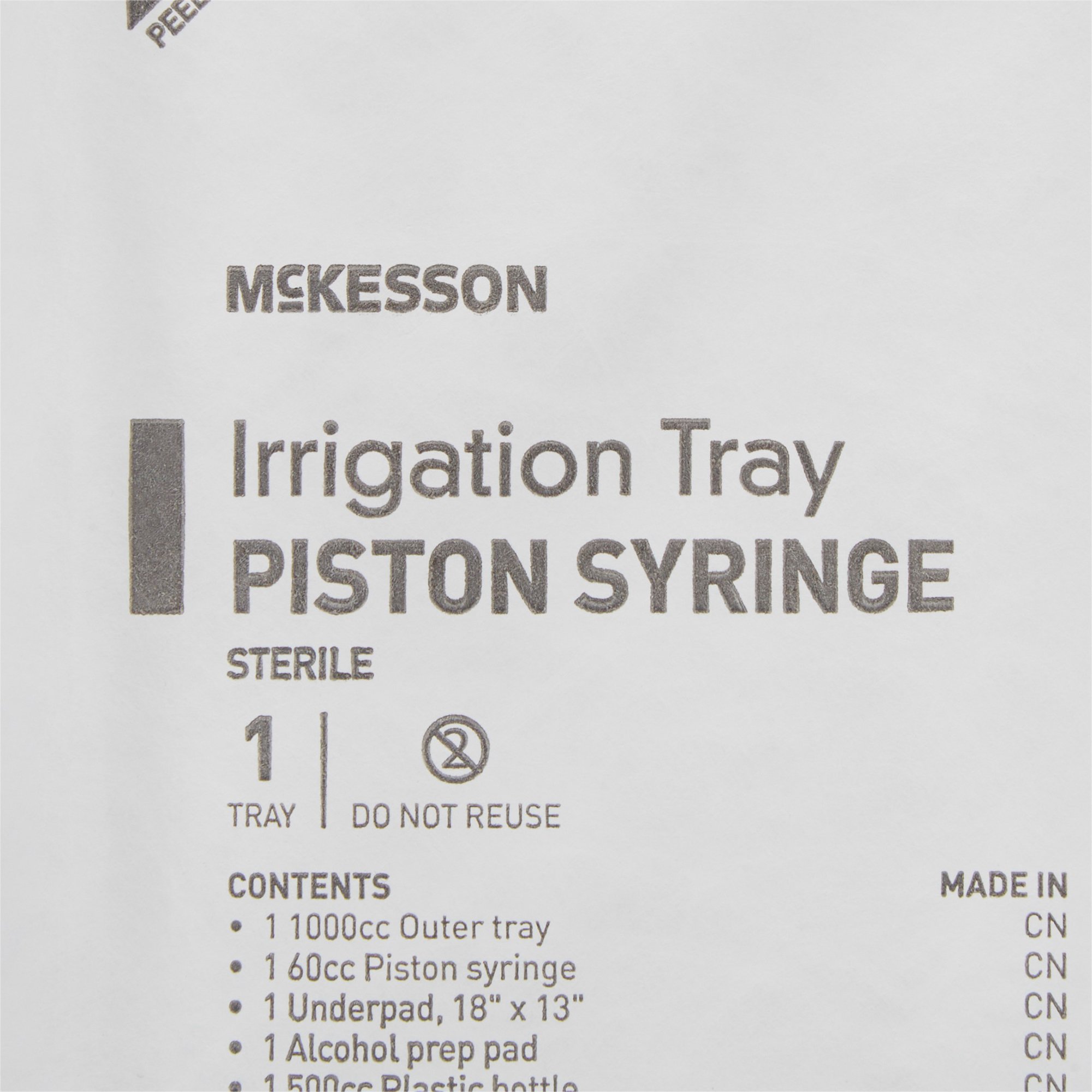 McKesson Brand - 100122 McKesson Irrigation Tray With Piston Syringe