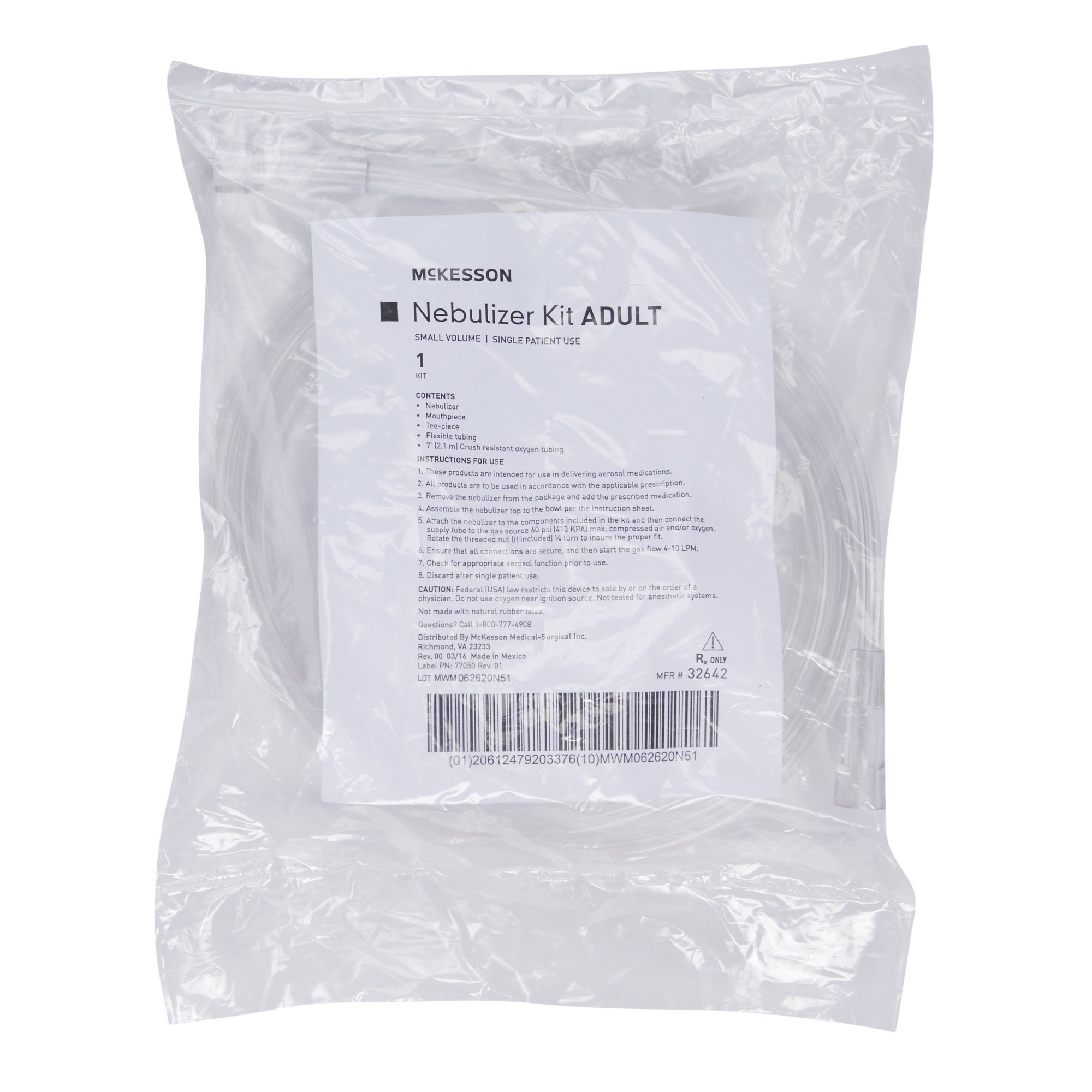 McKesson Brand 32642 - McKesson Nebulizer Kit, Adult Mouthpiece - 1/Each, 50/Case
